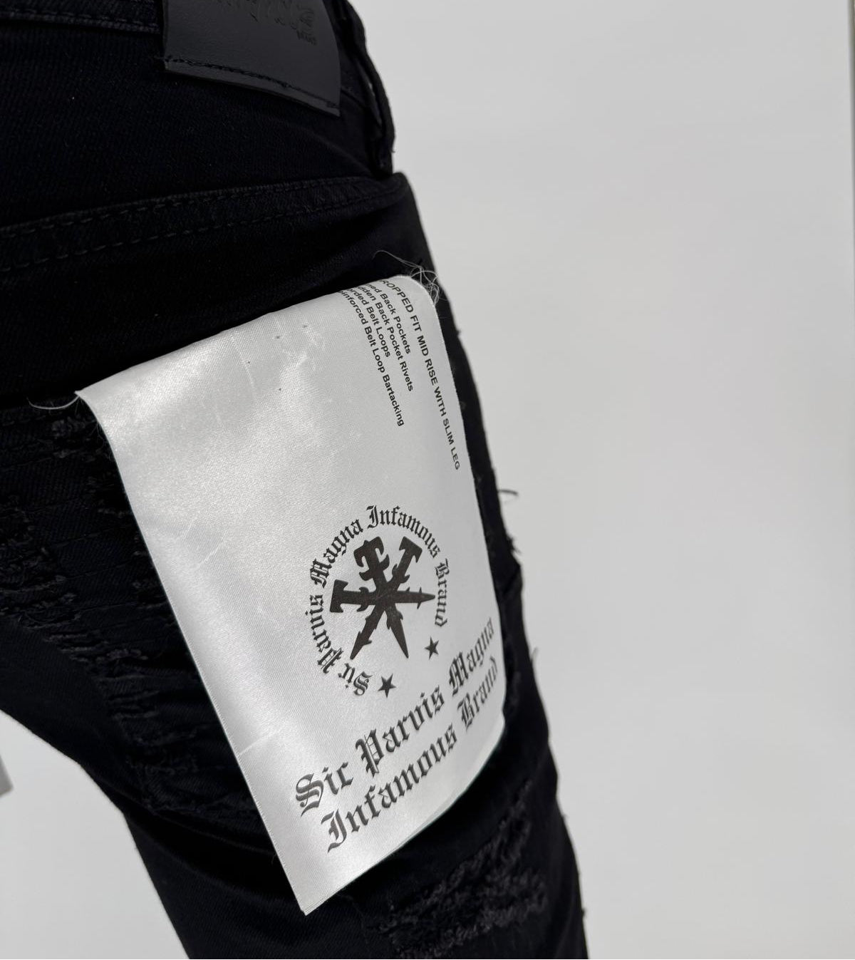 Redefine sleek streetwear with the Infamous Jeans in Jet Black, a signature piece built for precision, comfort, and attitude. Designed for those who move with purpose, these jeans combine a streamlined skinny-straight fit with a deep jet-black finish that exudes confidence and edge.