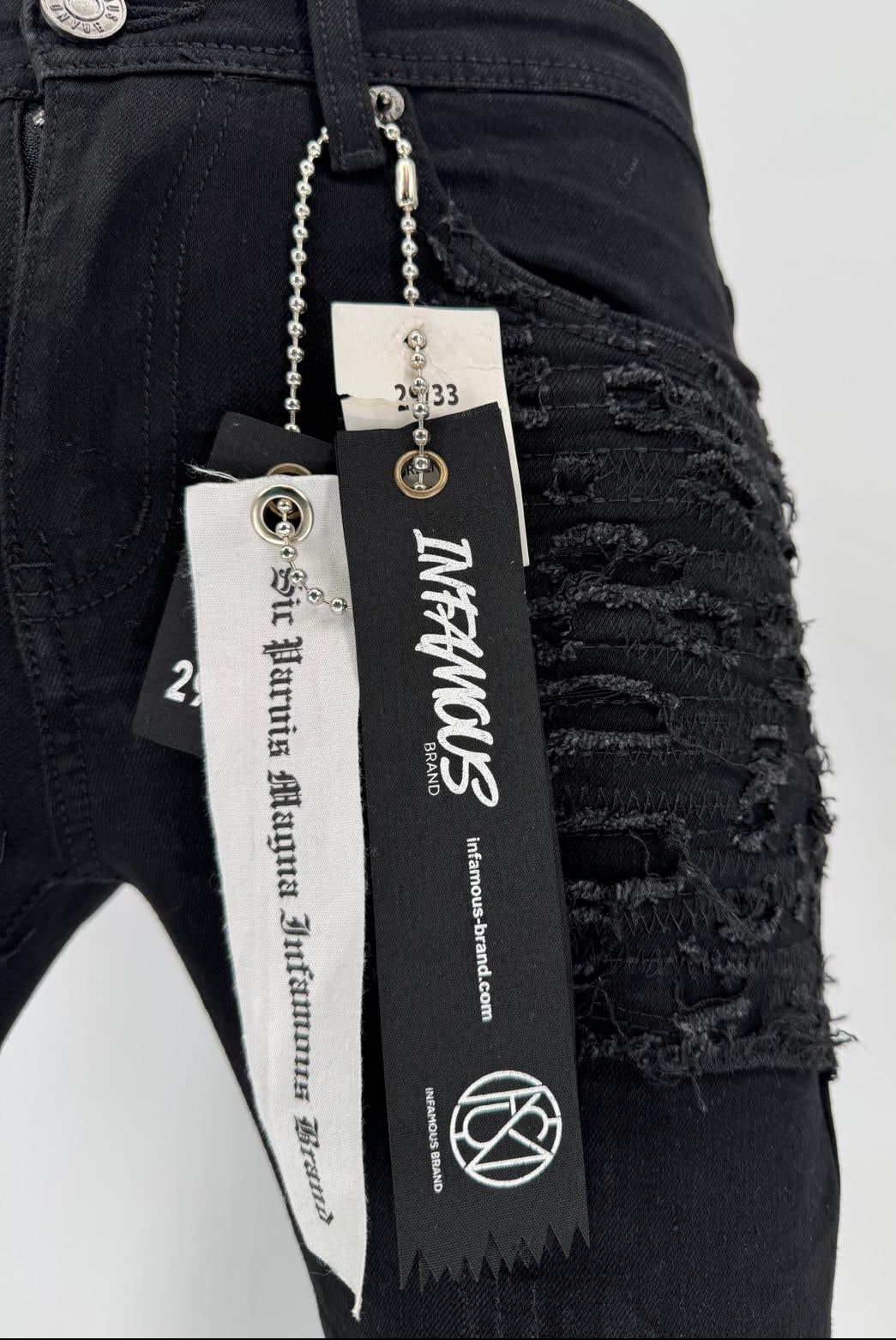 Redefine sleek streetwear with the Infamous Jeans in Jet Black, a signature piece built for precision, comfort, and attitude. Designed for those who move with purpose, these jeans combine a streamlined skinny-straight fit with a deep jet-black finish that exudes confidence and edge.
