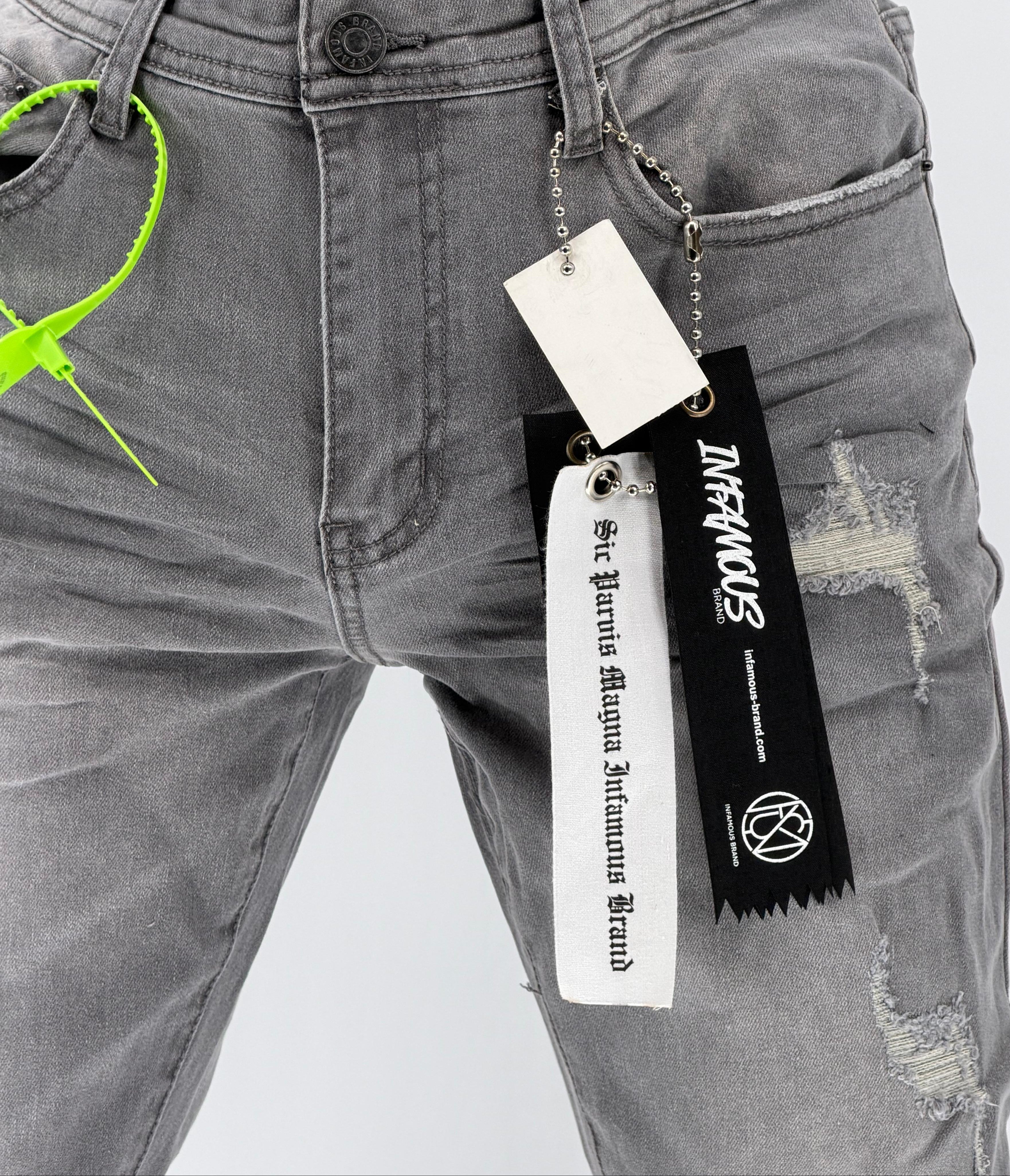 Step into sleek, minimalist style with the Infamous Skinny Straight Jeans in Iced Grey – a clean, modern essential that delivers on both form and function. These jeans feature a skinny-straight cut that’s tailored for a sharp silhouette without sacrificing comfort or flexibility.