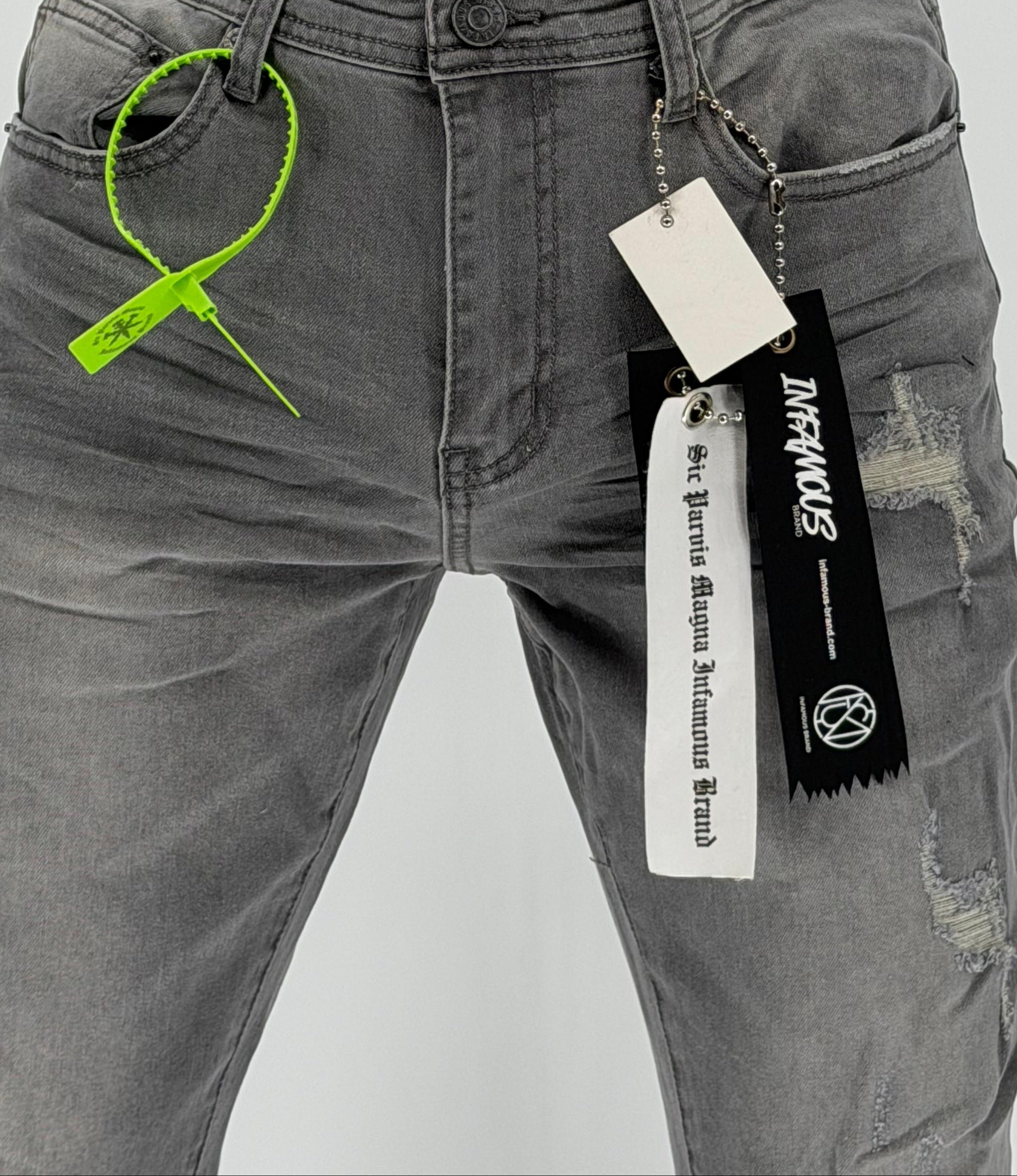 Step into sleek, minimalist style with the Infamous Skinny Straight Jeans in Iced Grey – a clean, modern essential that delivers on both form and function. These jeans feature a skinny-straight cut that’s tailored for a sharp silhouette without sacrificing comfort or flexibility.