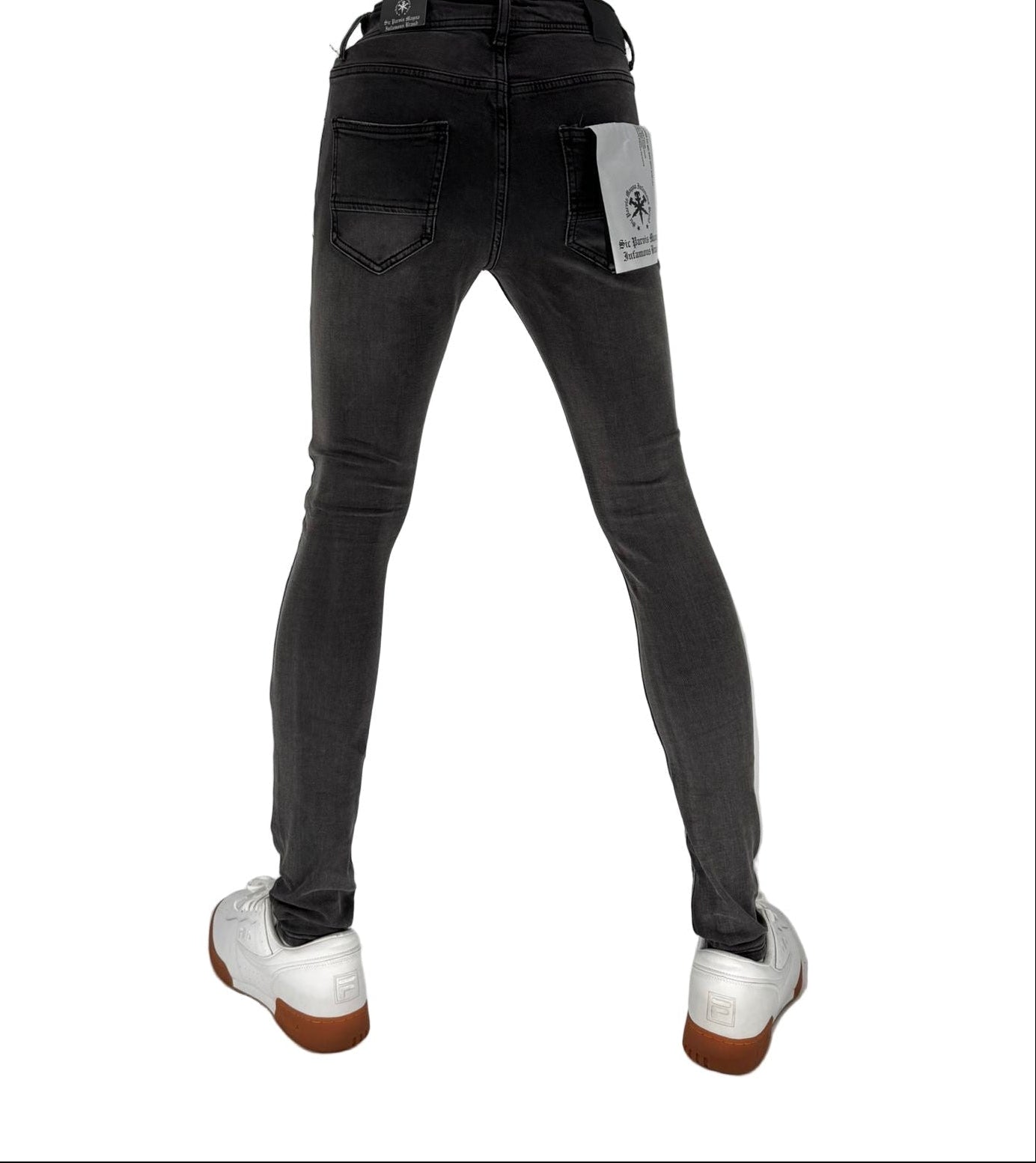 Stay sharp and stand tall in the Infamous 40 Stacked Pant in Ice Grey – a clean, elevated essential built for today’s streetwear aesthetic. These pants feature a tapered fit with an extended inseam that delivers a bold stacked effect at the ankles, making them perfect for pairing with your favorite sneakers or boots.