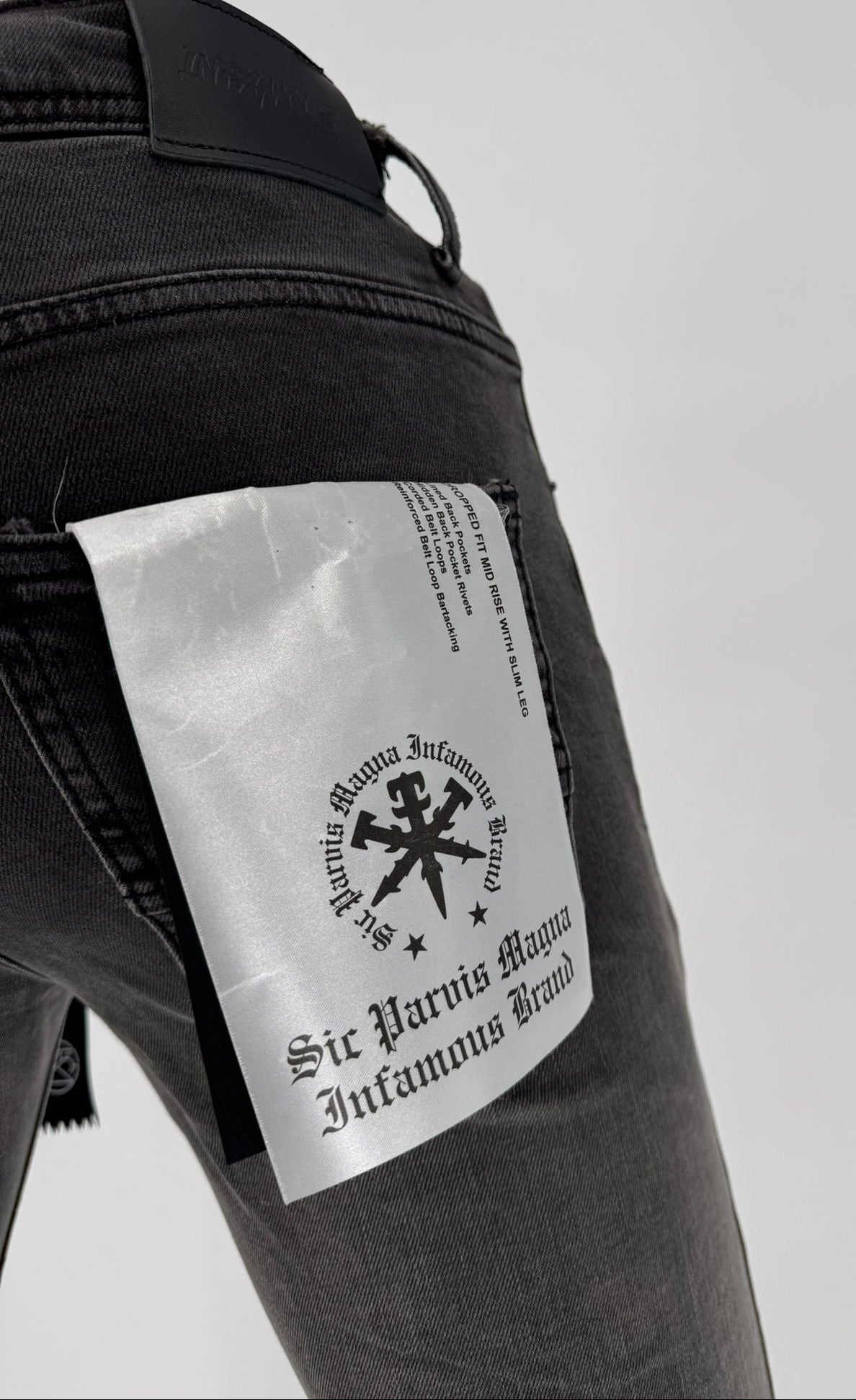 Stay sharp and stand tall in the Infamous 40 Stacked Pant in Ice Grey – a clean, elevated essential built for today’s streetwear aesthetic. These pants feature a tapered fit with an extended inseam that delivers a bold stacked effect at the ankles, making them perfect for pairing with your favorite sneakers or boots.