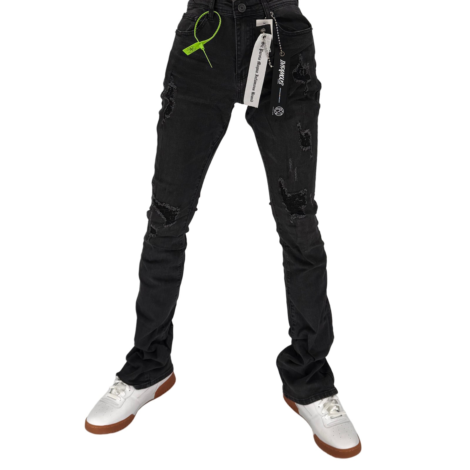 Bring edge to your everyday look with the Infamous 40 Stacked Pant in Washed Black – a bold streetwear staple made for movement and style. Featuring a tapered fit with an extended inseam, these pants create a dramatic stacked effect at the ankle that elevates any outfit.