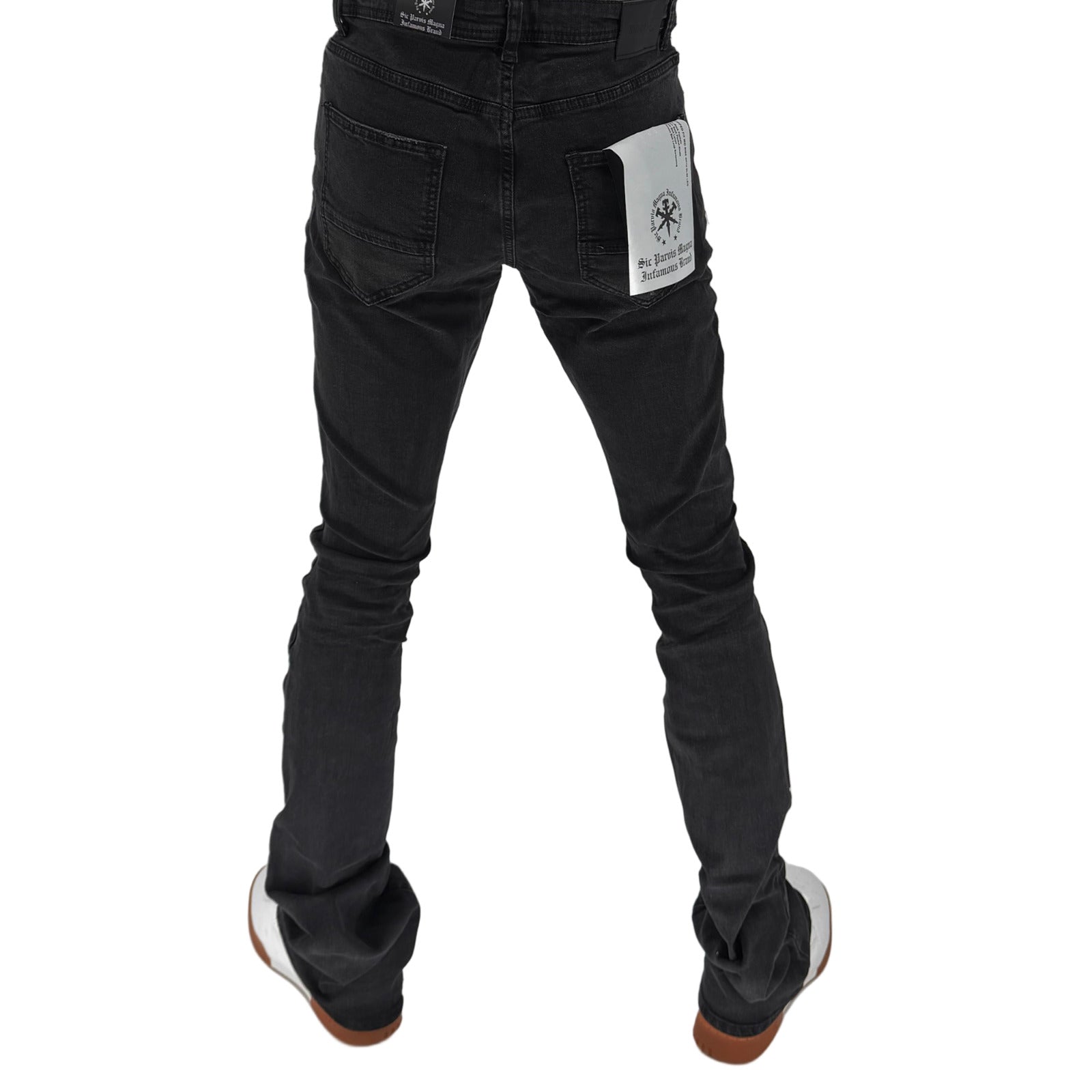 Bring edge to your everyday look with the Infamous 40 Stacked Pant in Washed Black – a bold streetwear staple made for movement and style. Featuring a tapered fit with an extended inseam, these pants create a dramatic stacked effect at the ankle that elevates any outfit.
