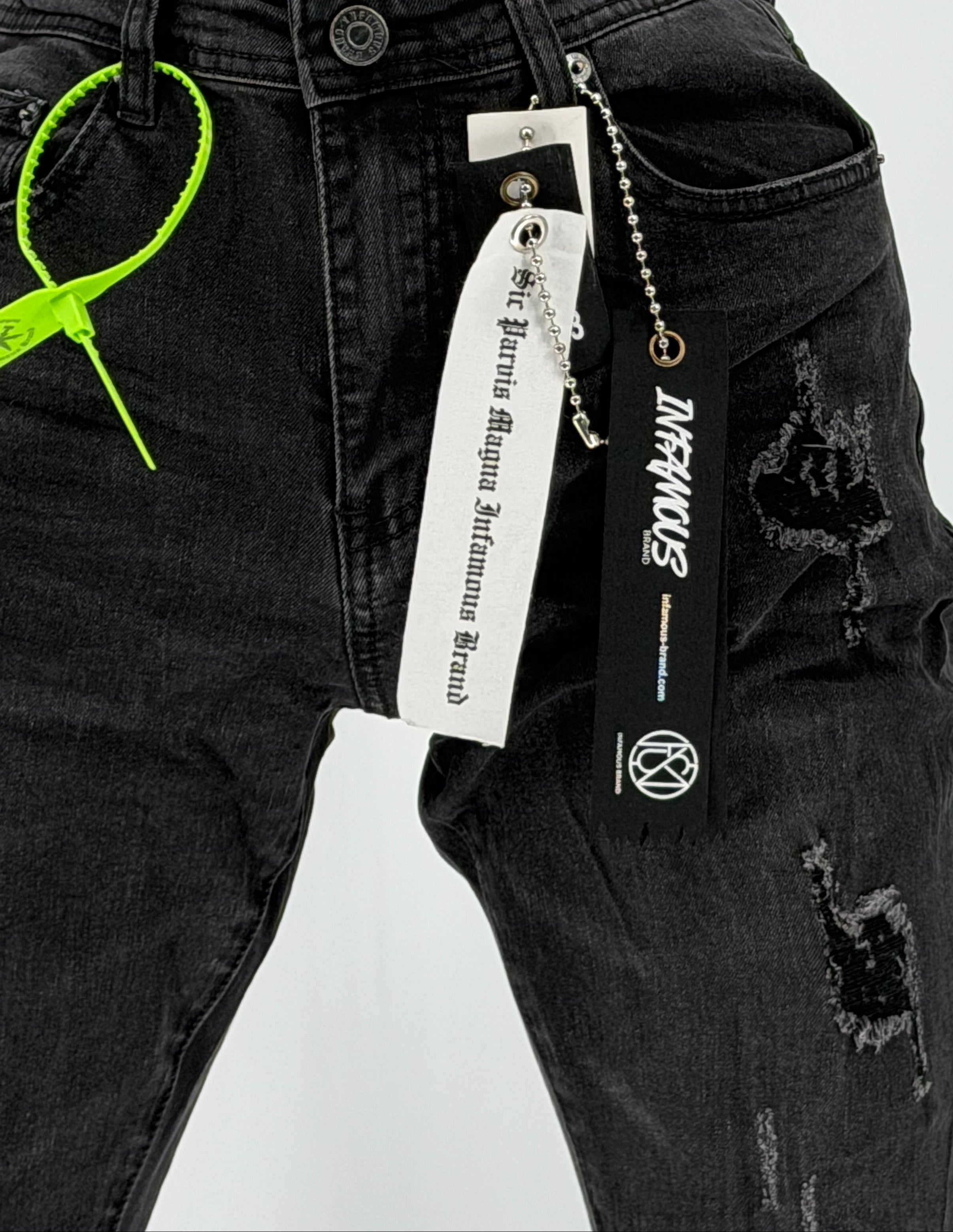 Bring edge to your everyday look with the Infamous 40 Stacked Pant in Washed Black – a bold streetwear staple made for movement and style. Featuring a tapered fit with an extended inseam, these pants create a dramatic stacked effect at the ankle that elevates any outfit.