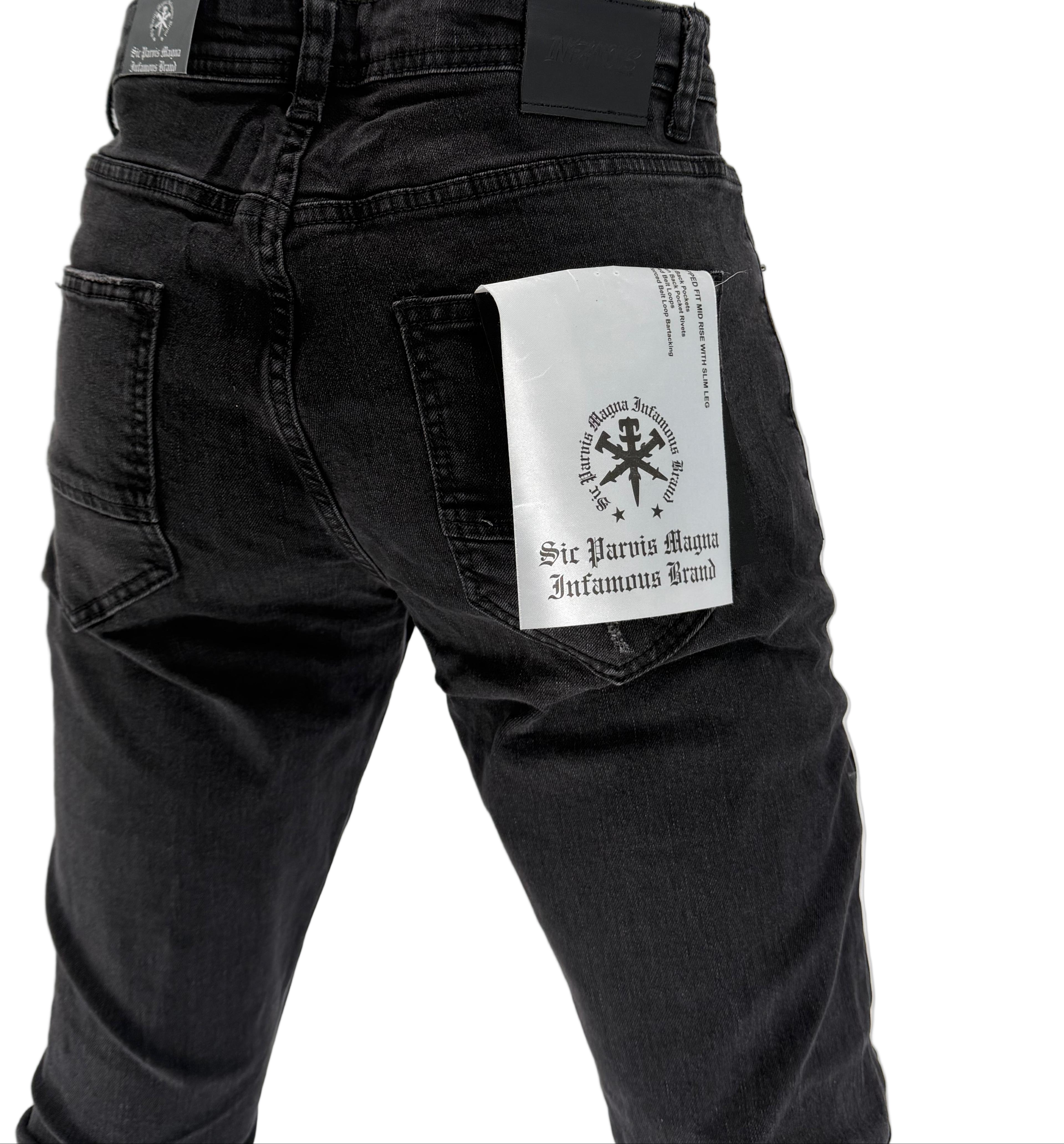 Bring edge to your everyday look with the Infamous 40 Stacked Pant in Washed Black – a bold streetwear staple made for movement and style. Featuring a tapered fit with an extended inseam, these pants create a dramatic stacked effect at the ankle that elevates any outfit.