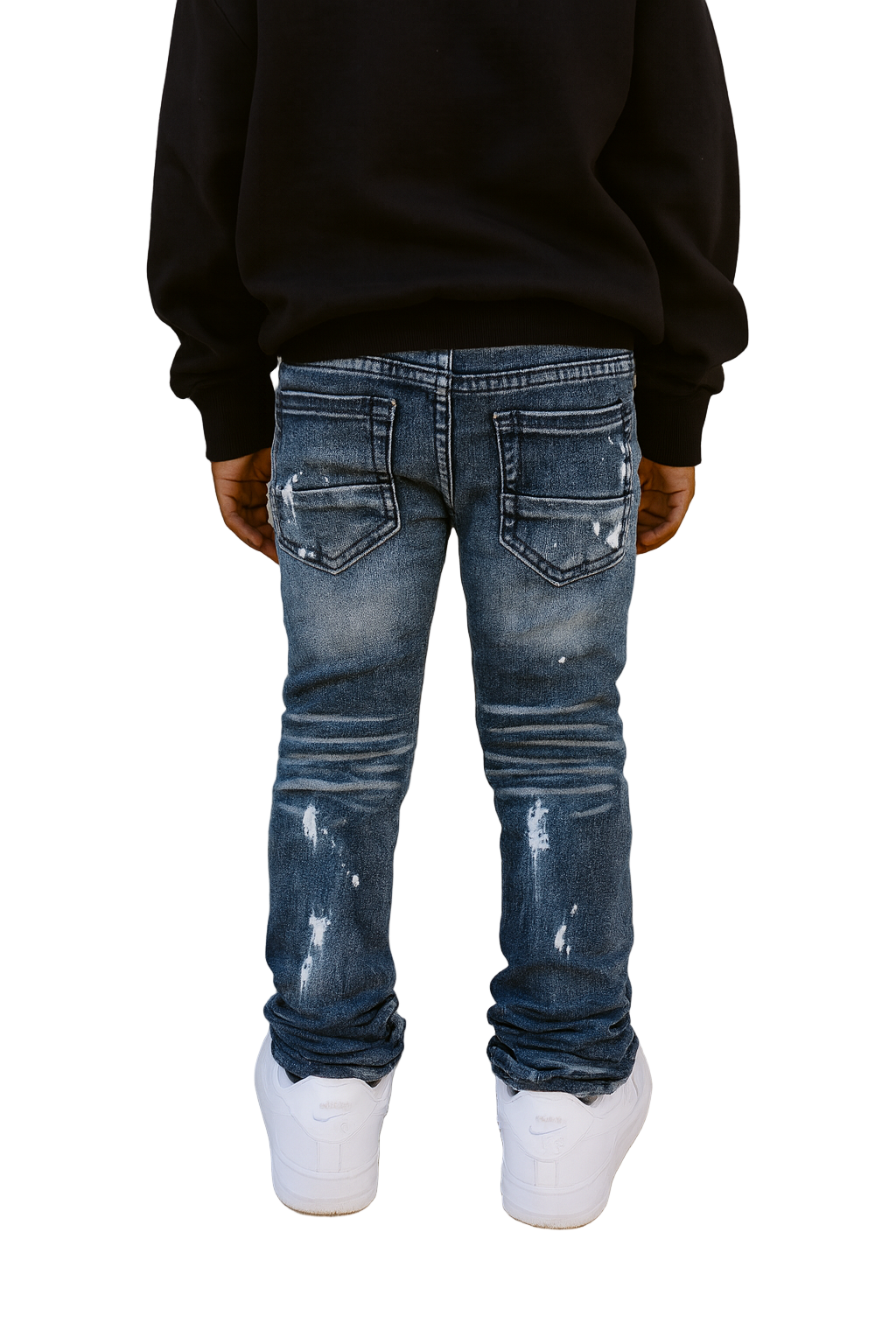 Style meets substance with the Infamous Medium Blue Jeans — a staple piece built for kids who move with confidence.