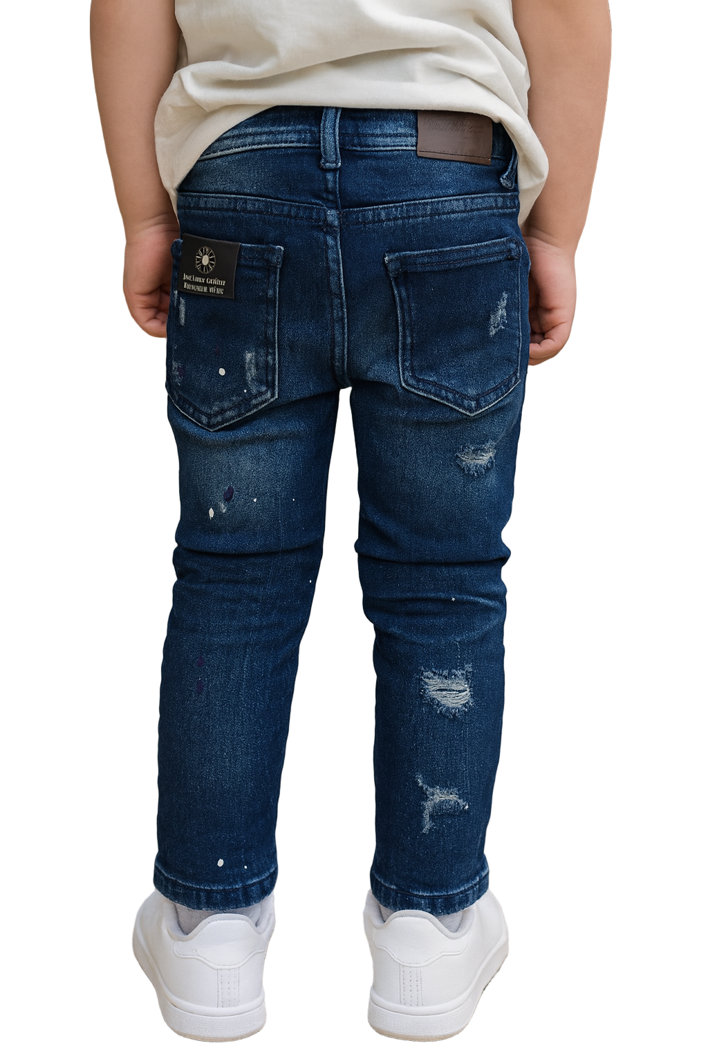 Own the street in timeless style with the Infamous Dark Blue Jeans — where comfort meets confidence. 