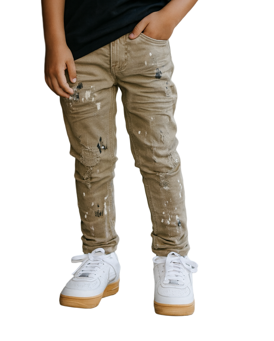 Give your little one's wardrobe a fresh update with the Infamous Kids Skinny Jeans in Ice Grey
