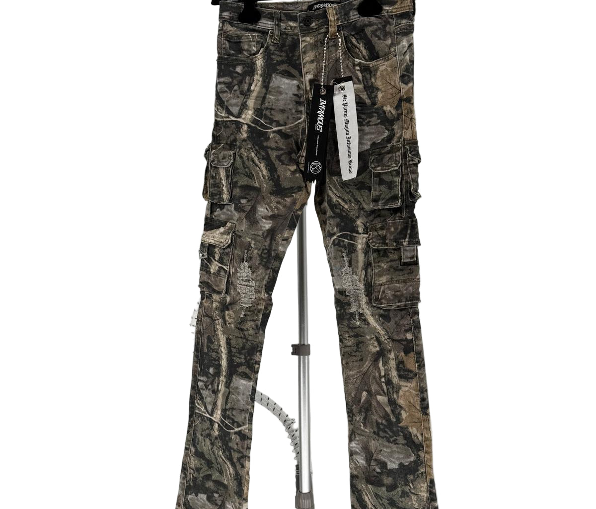 Level up your kid’s streetwear game with the Infamous Kids Stacked Jeans (Hunter Camo)