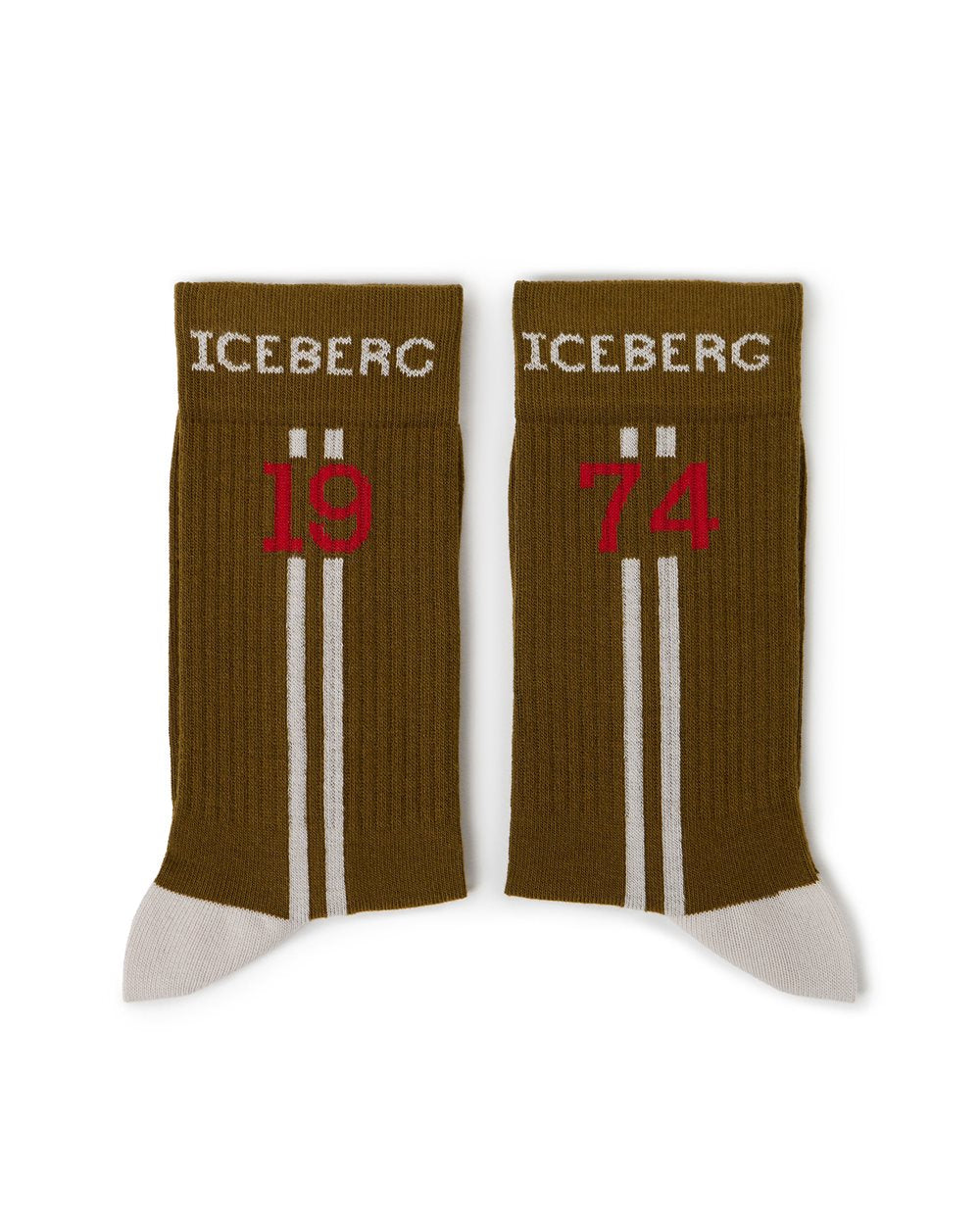 Iceberg Mud-colored Cotton Sock (Mud)