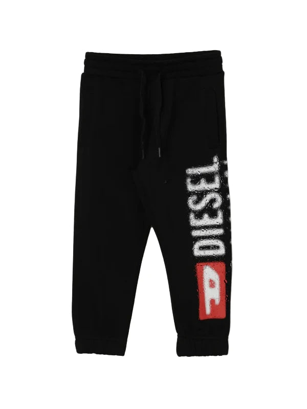 Diesel Kids Logo Sweatpant with relaxed fit and bold logo detailing.