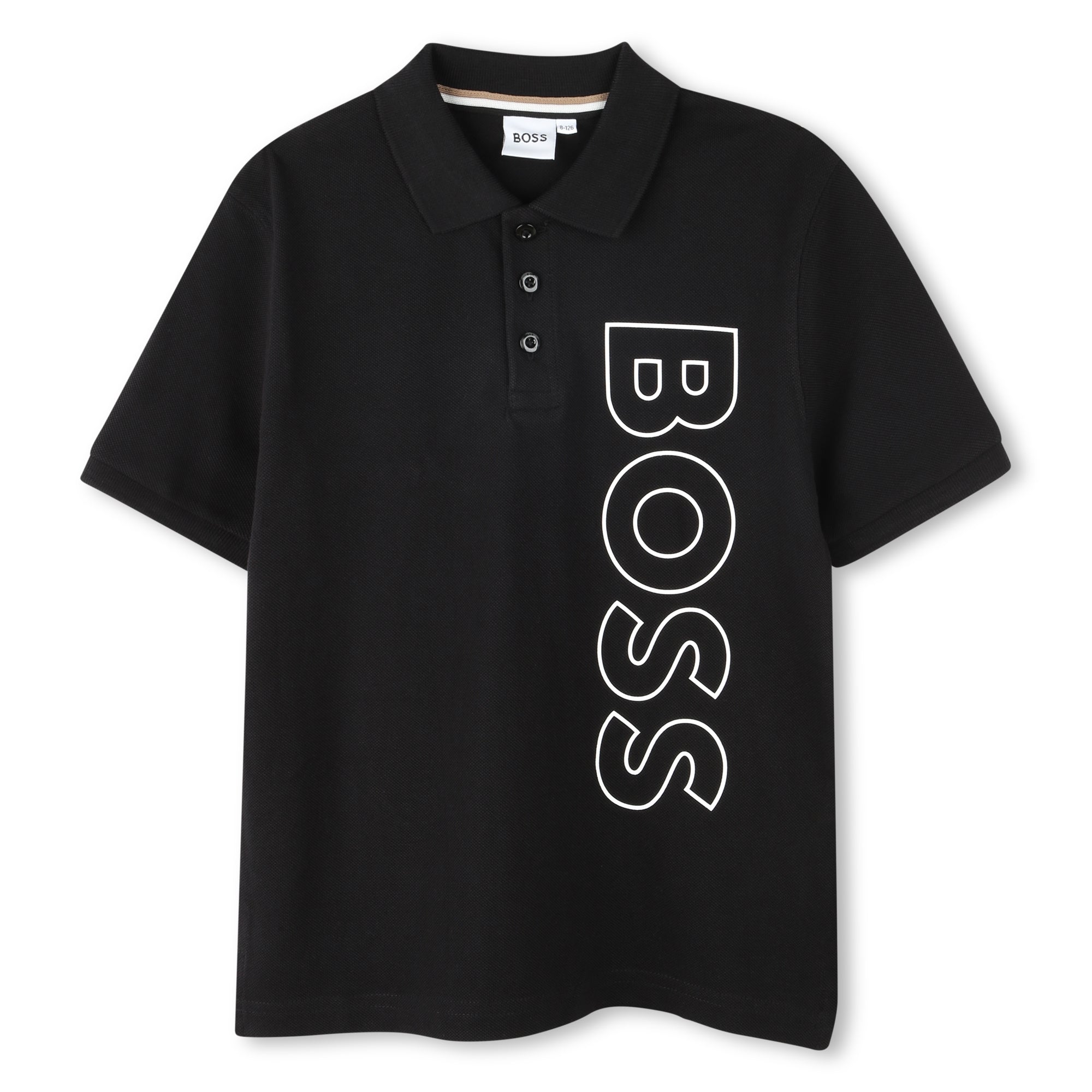 Ss Polo Vertical Logo (Black)