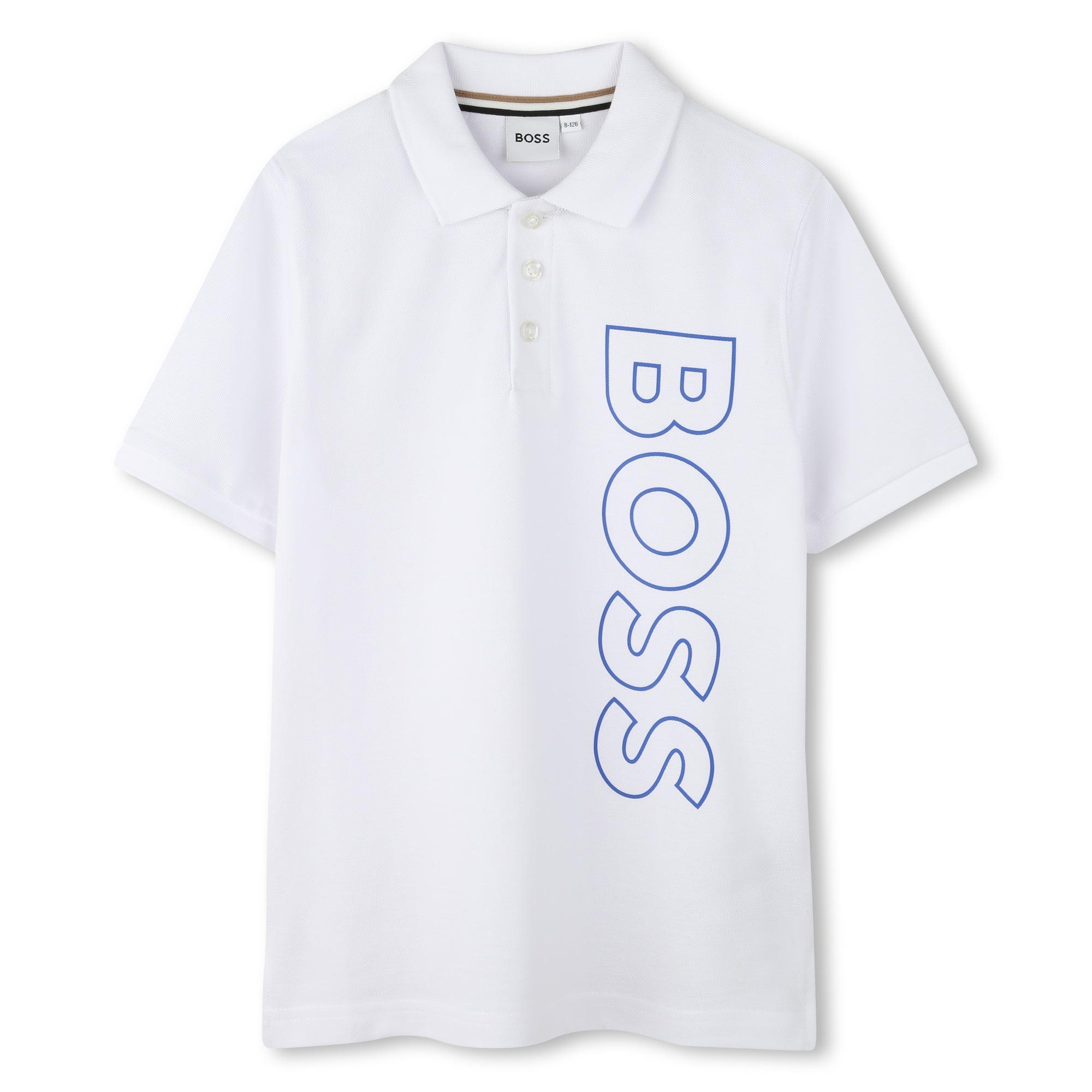 Ss Polo Vertical Logo (White)