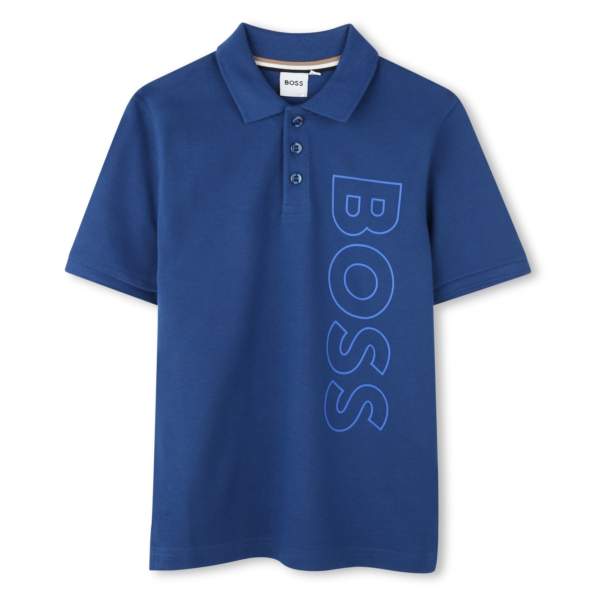 Ss Polo Vertical Logo (Blue)