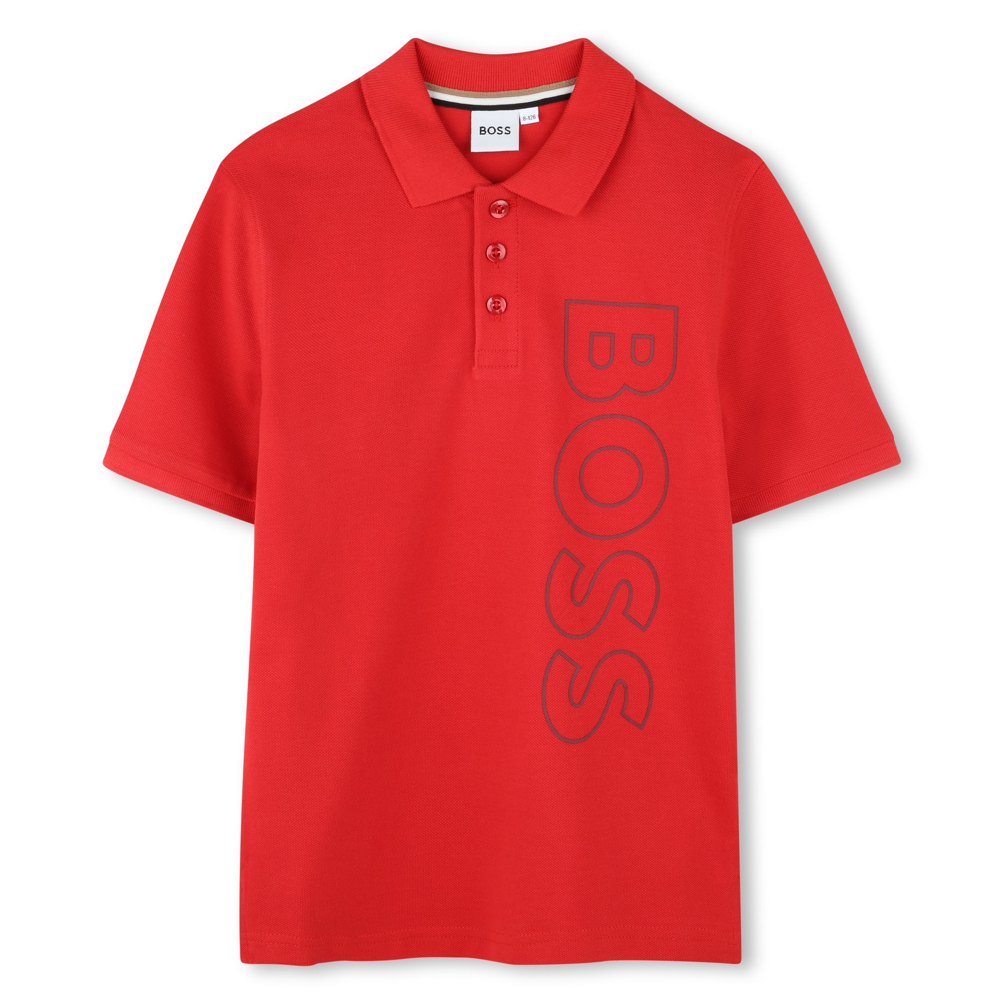 Ss Polo Vertical Logo (Red)