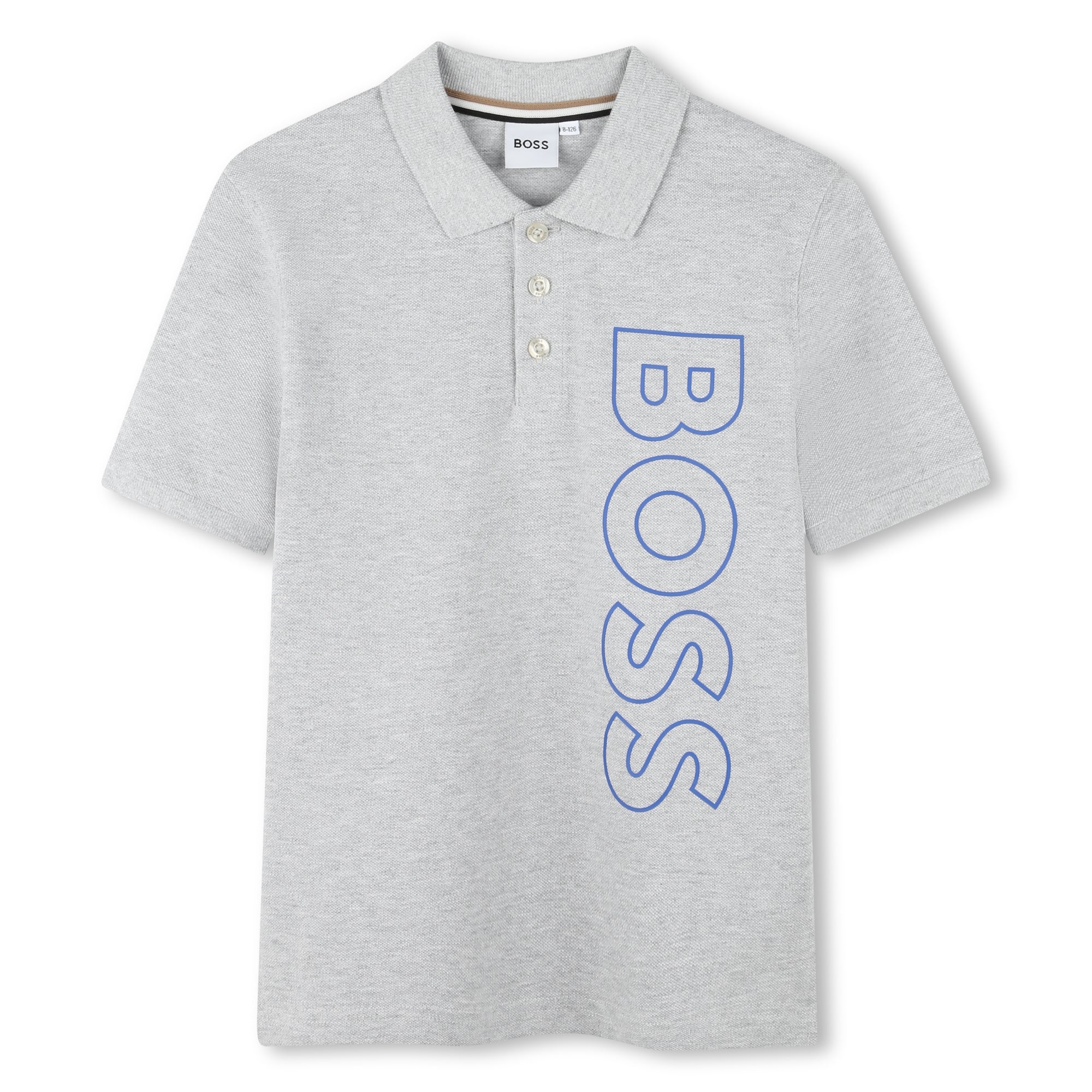 Ss Polo Vertical Logo (Grey)
