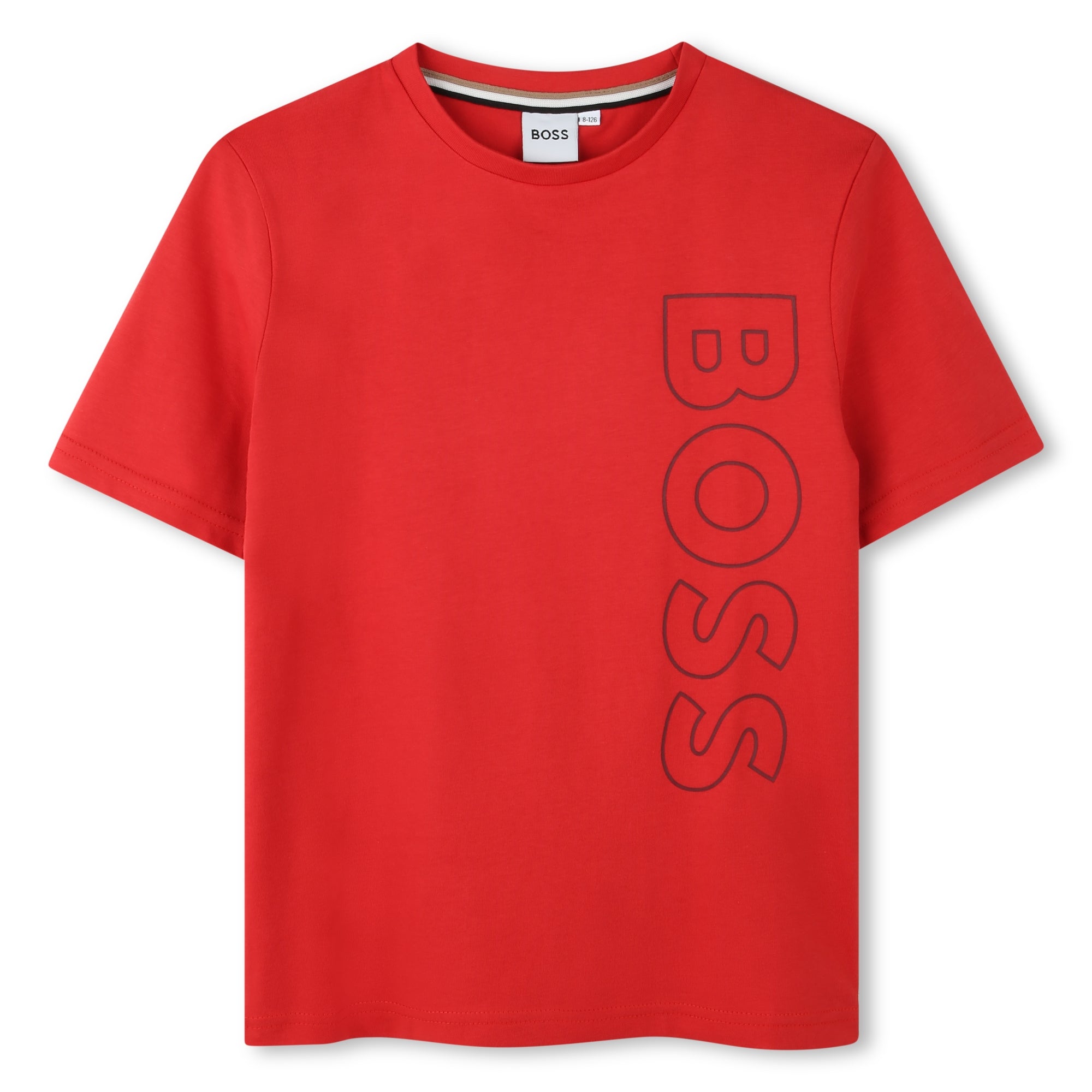 Ss Vertical Logo Tee (Red) 