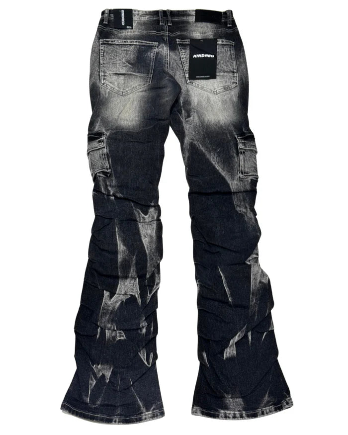 KINDRED Coated Grey skinny denim jeans with a fitted silhouette.