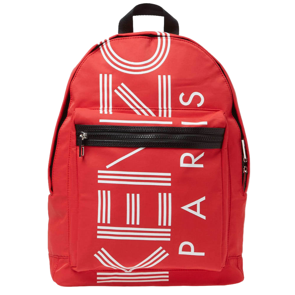 Turn heads wherever you go with the Kenzo Red Backpack, a bold statement piece that perfectly blends high fashion with everyday functionality.