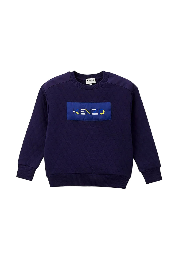 Brighten up your child’s wardrobe with the KENZO Kids Sweatshirt (Blue) — a perfect balance of playful color and high-end design. 