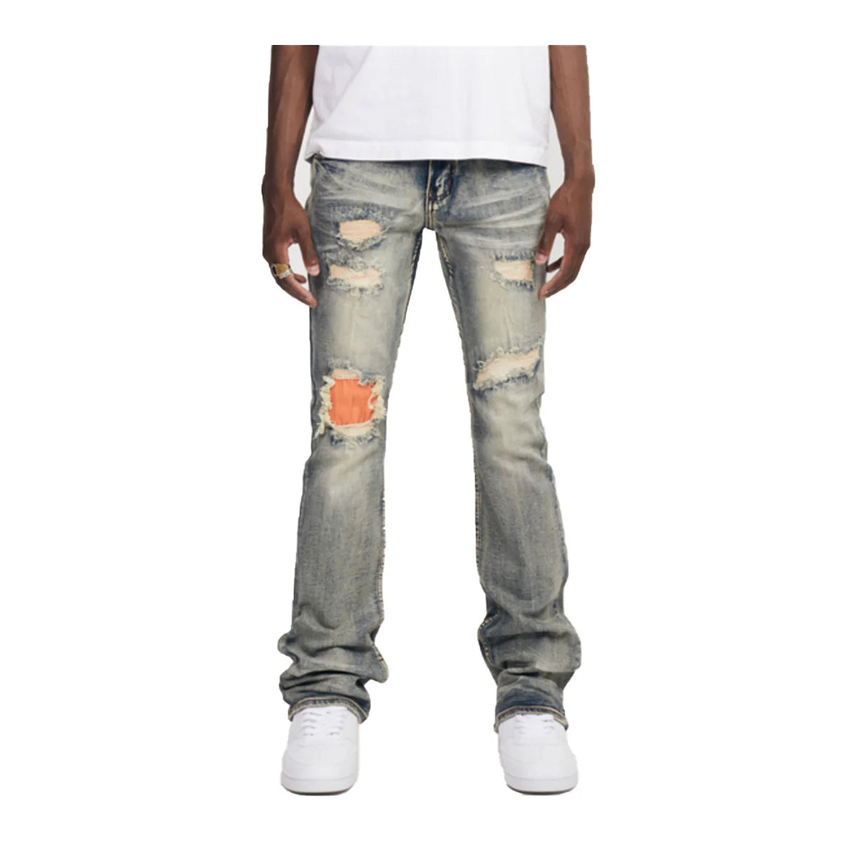 AUTHENTIC Collection men’s stretch jeans with classic 5-pocket design and higher rise for comfort