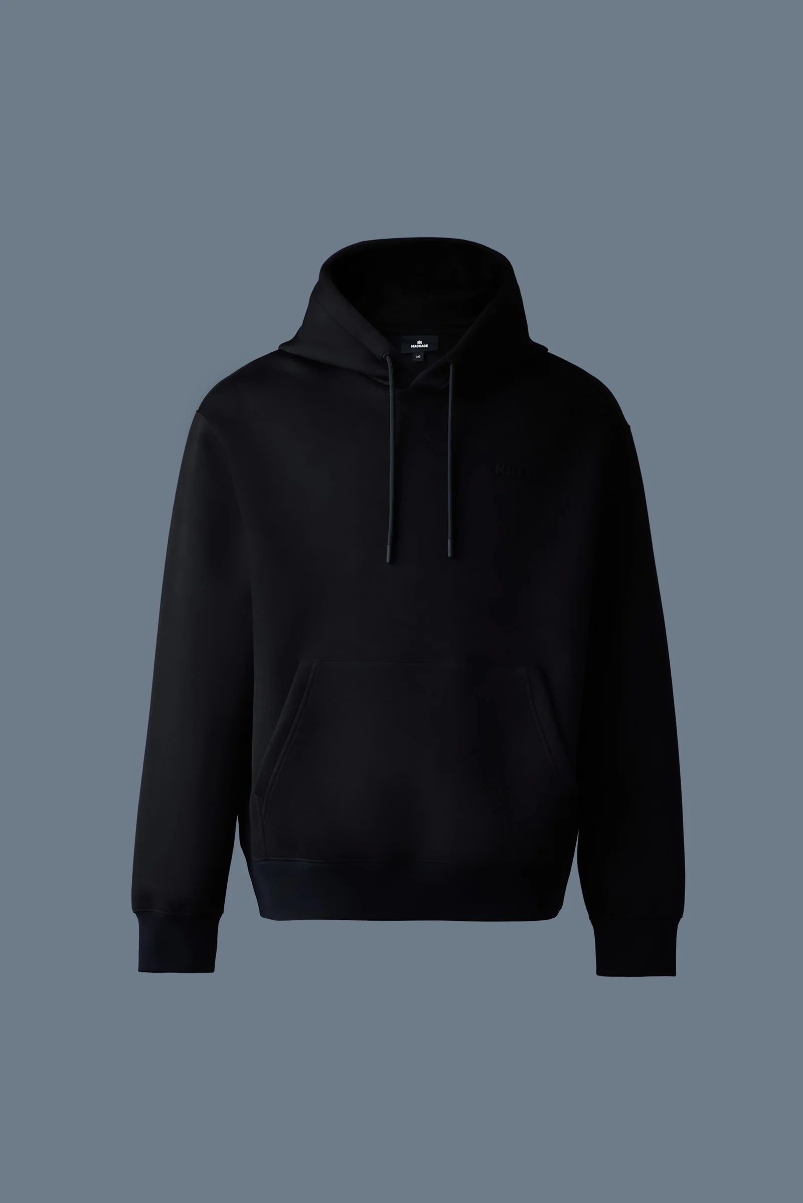 Krys-R Unisex Ready To Wear Double-face Jersey Hoodie (Black)