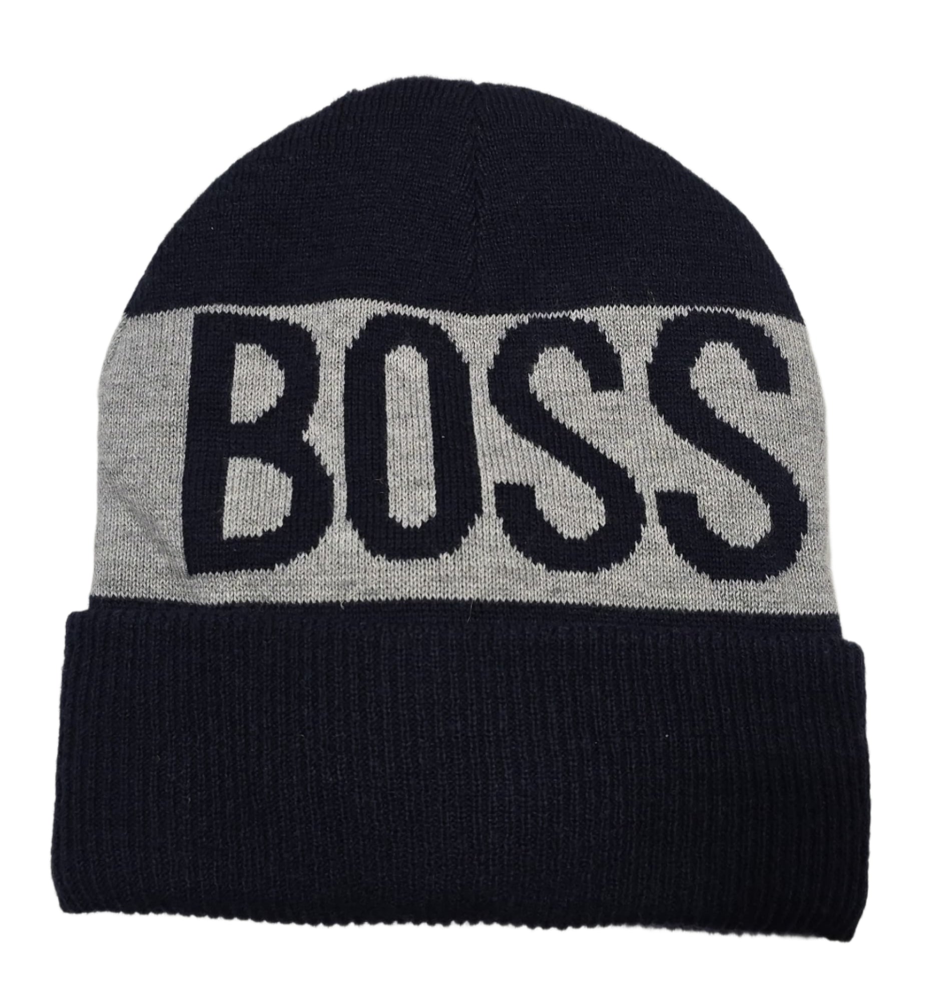 Kids Logo Beanie (Navy/Grey) 