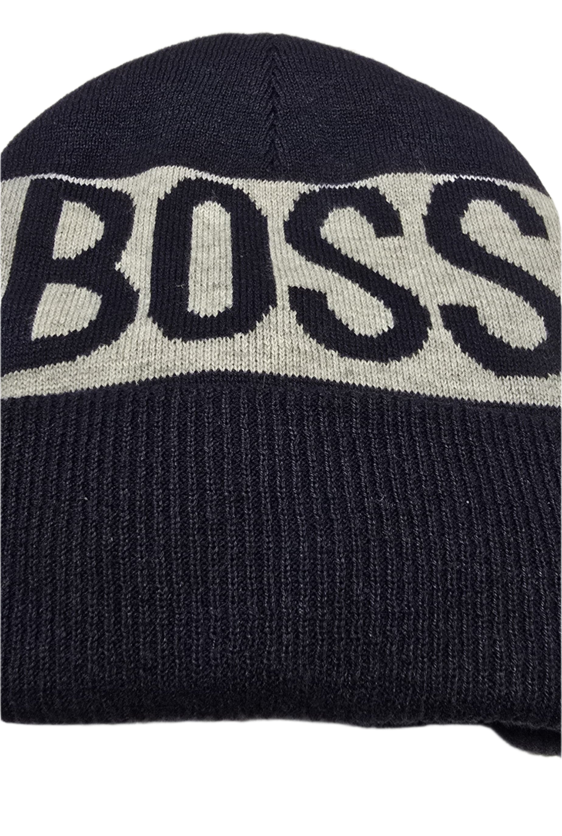 Kids Logo Beanie (Navy/Grey) 