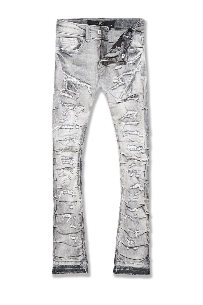 Kids Stacked Pants (Arctic Grey)