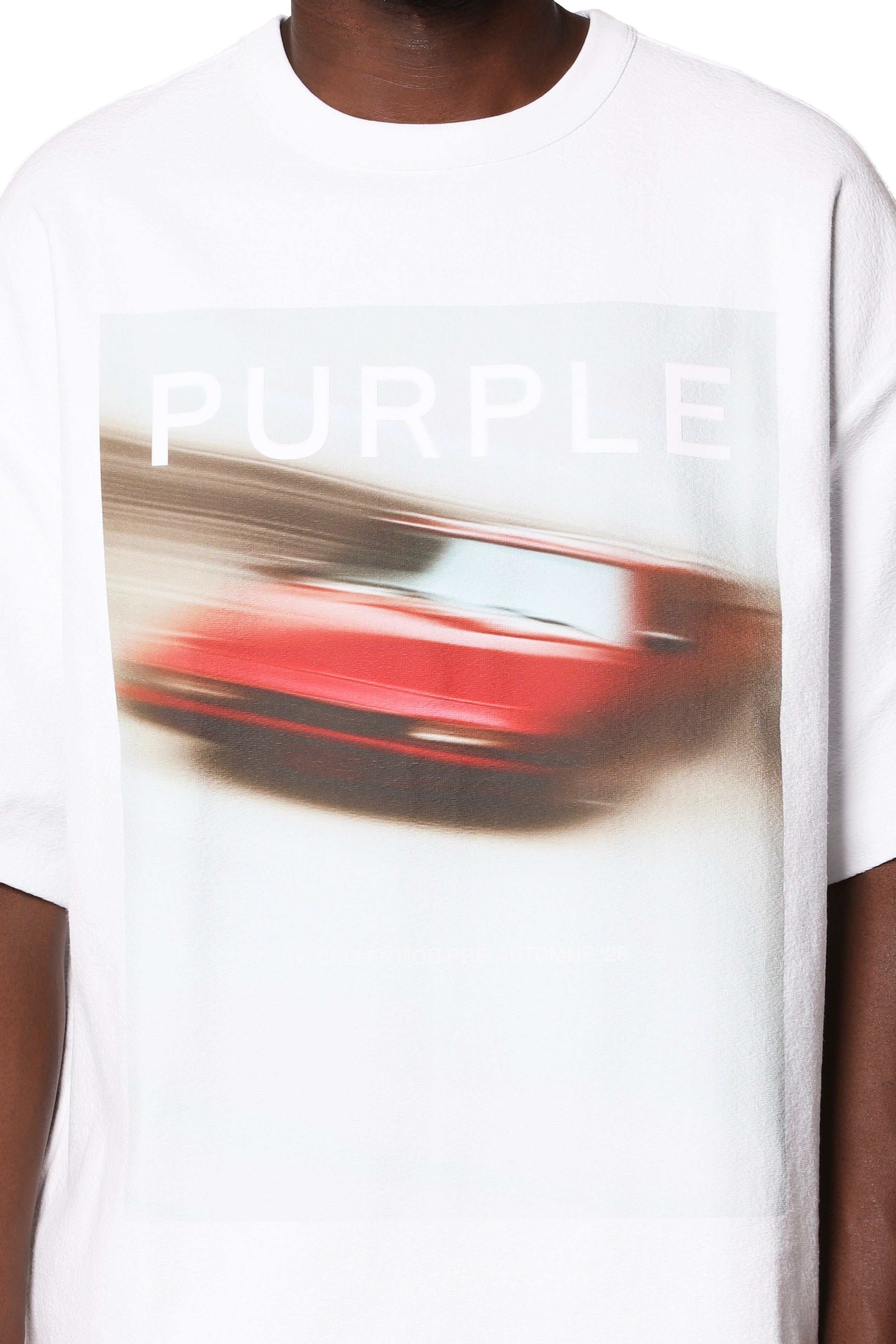 Purple Brand Tunnel Vision White T-shirt (M1057-HTWD326) featuring a clean white colorway and branded design.