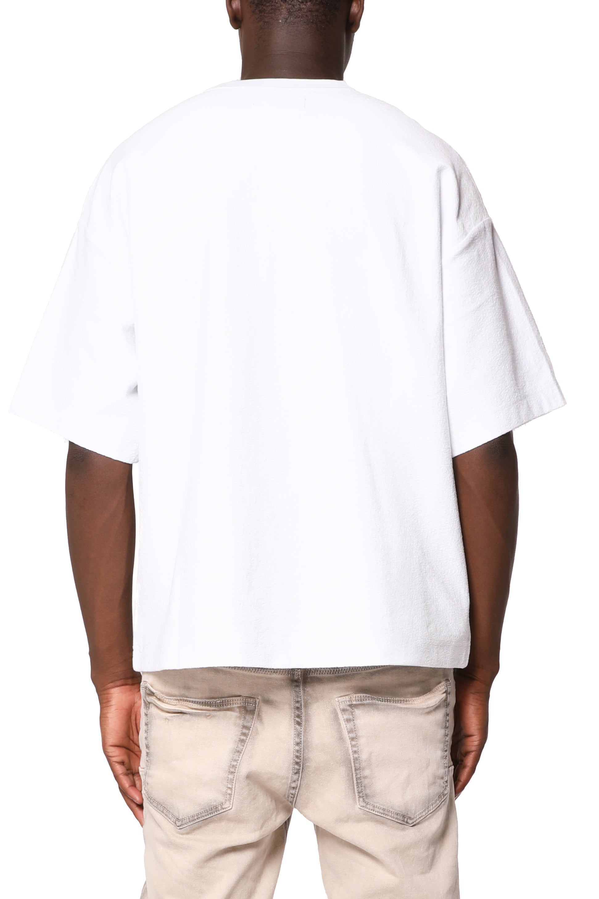 Purple Brand Tunnel Vision White T-shirt (M1057-HTWD326) featuring a clean white colorway and branded design.
