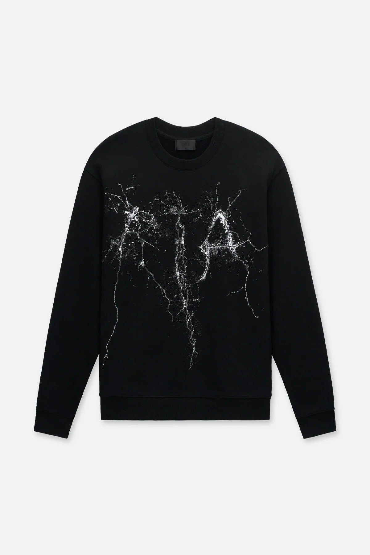 Cracked Logo Sweatshirt  (Black)