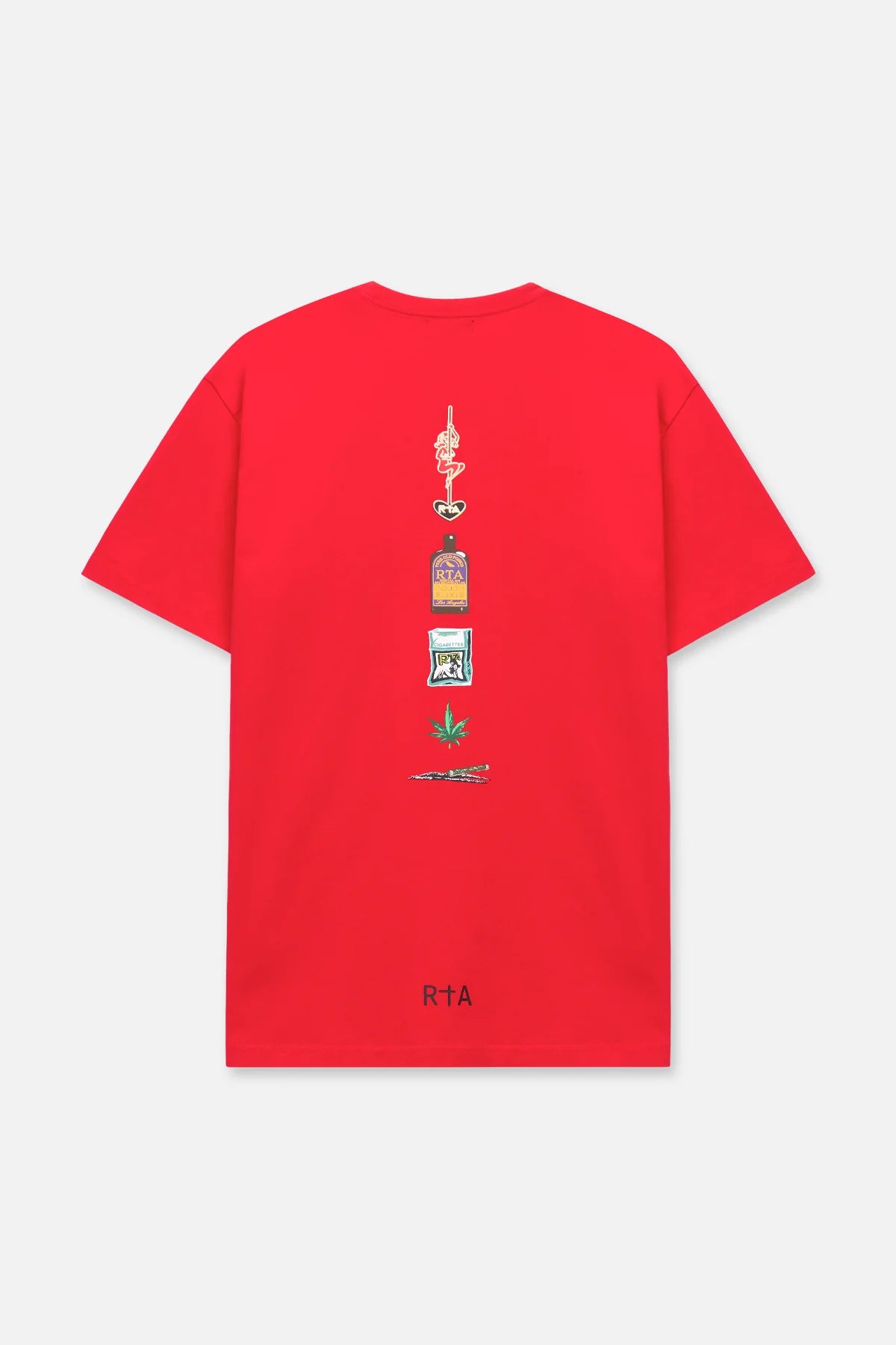 Colin Oversized Short Sleeve Tee (Red) - MRLDK911-T1322RDCBN