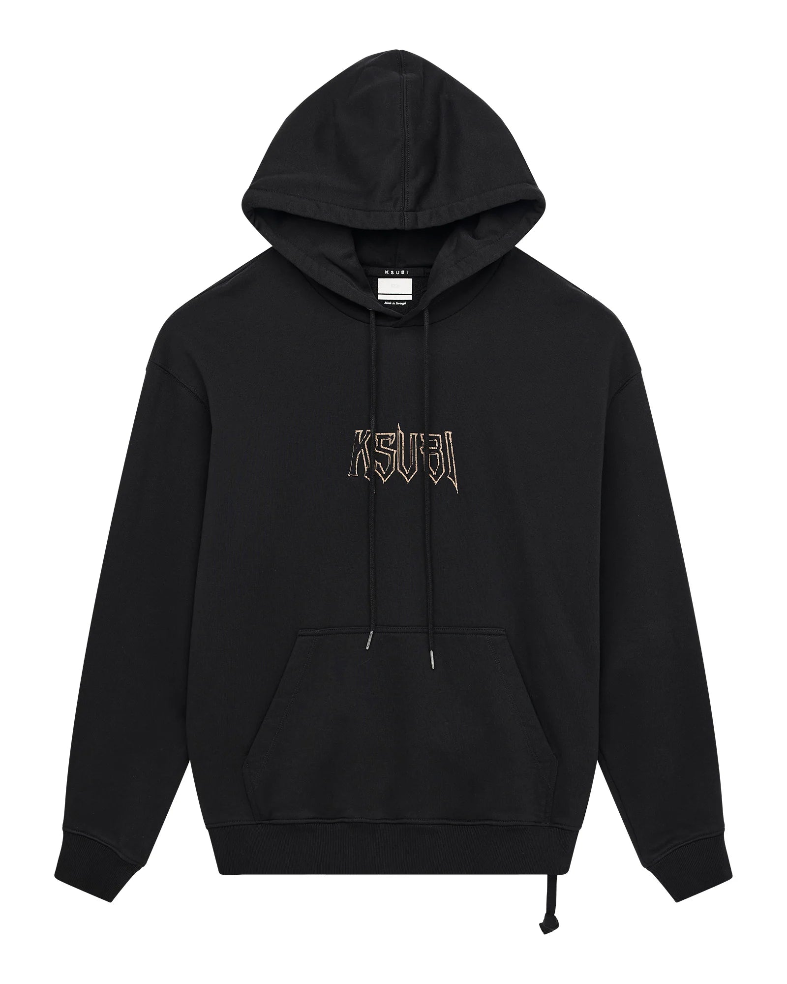 Ksubi Kingdom Biggie Hoodie Jet Black – Oversized Fit with Seasonal Artwork