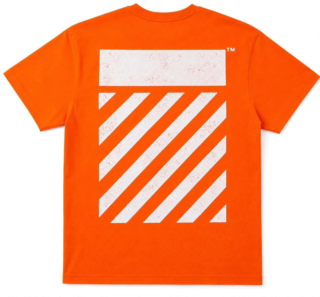 L/AB c/o Off-White™ Off Active Duct Tape T-Shirt in Off White featuring a chest logo, sleeve branding, and a large "OFF" duct tape graphic with the Diagonal motif on the back.