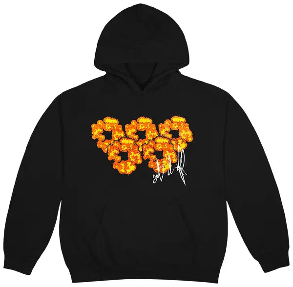 Offset Tears Hoodies (Black) 