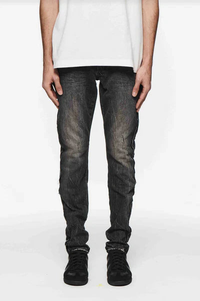 Skinny Shadow Seam Black (Indigo)