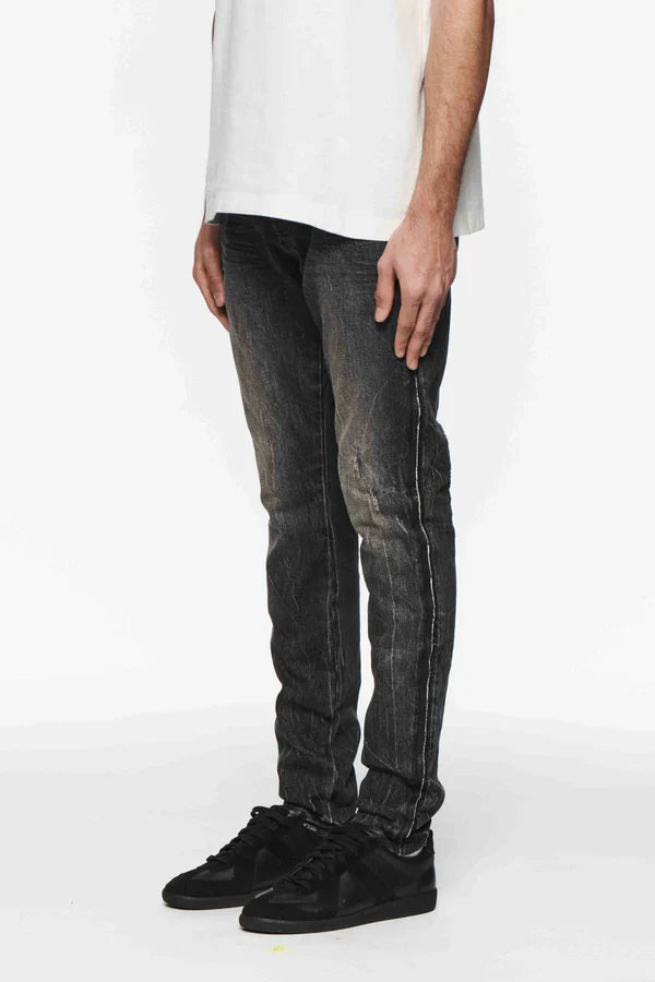 Skinny Shadow Seam Black (Indigo)