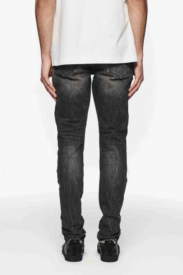 Skinny Shadow Seam Black (Indigo)