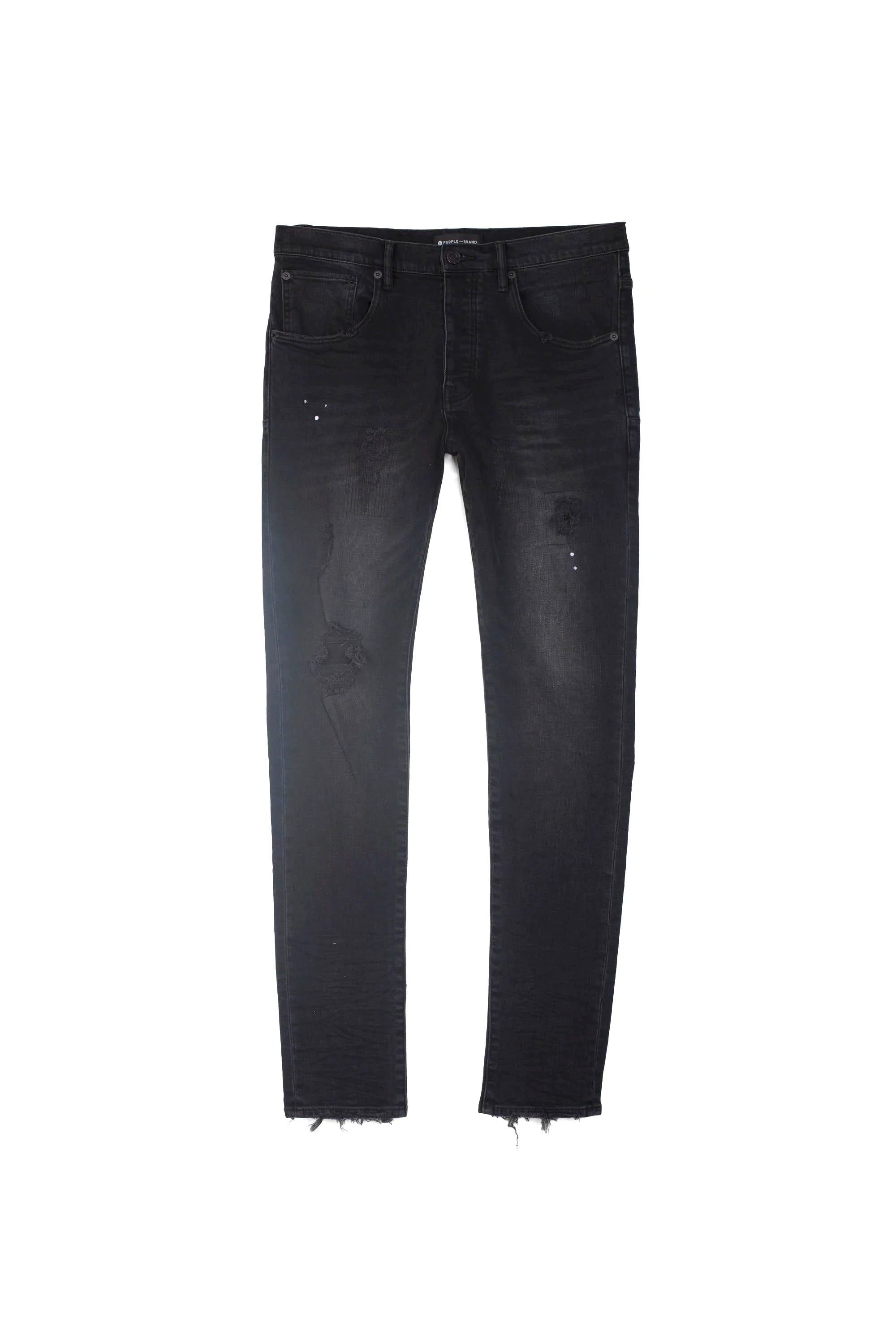 P002 Black Repair Jeans (Black) 