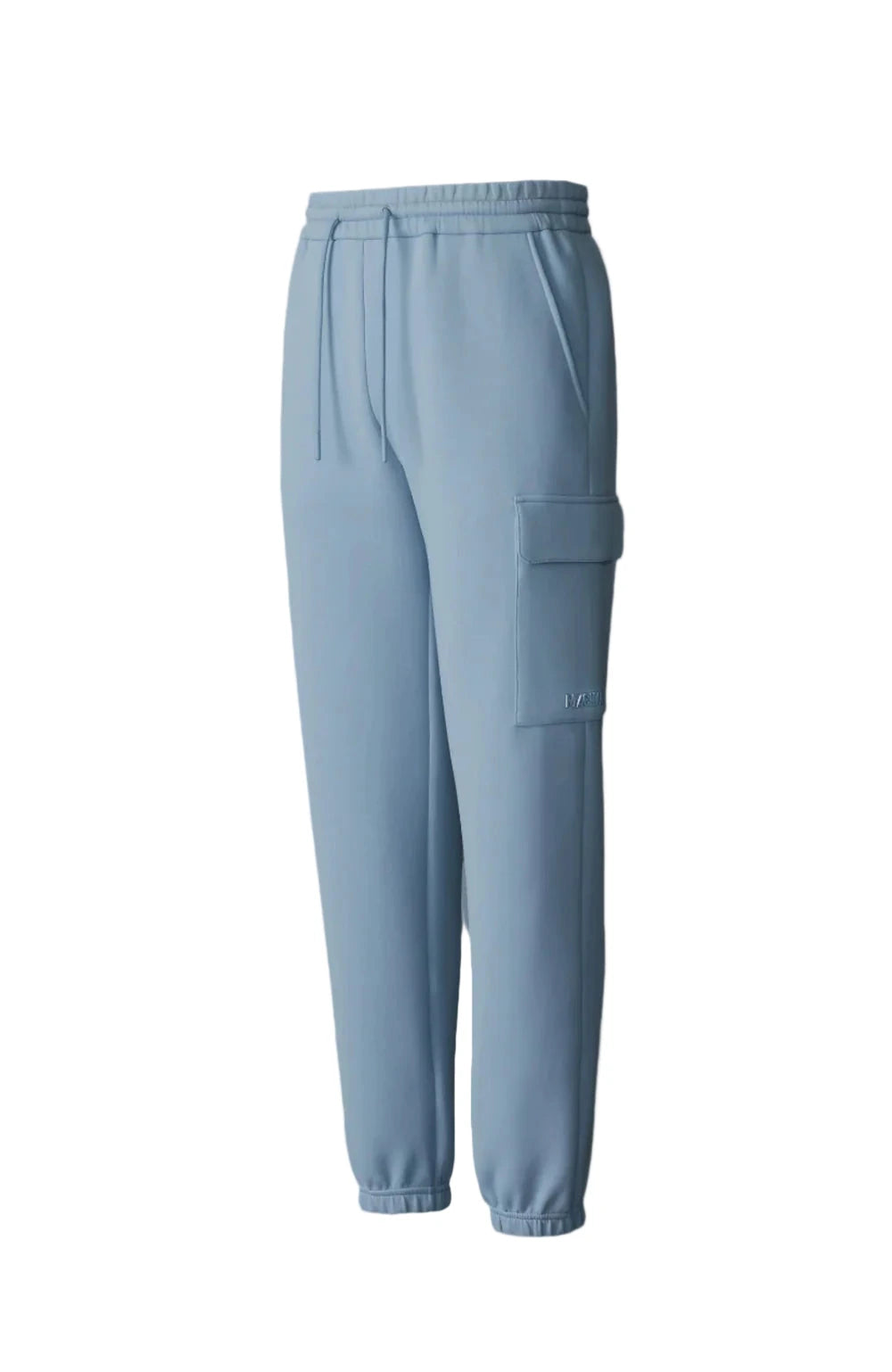 “MACKAGE MARVIN-R cargo sweatpants in soft double-face jersey, classic fit with elastic waistband and cuffs, flap patch pocket with silicone MACKAGE logo, slash waist pockets, back welt pocket, and contrast fabric detailing – luxury streetwear joggers for men.”