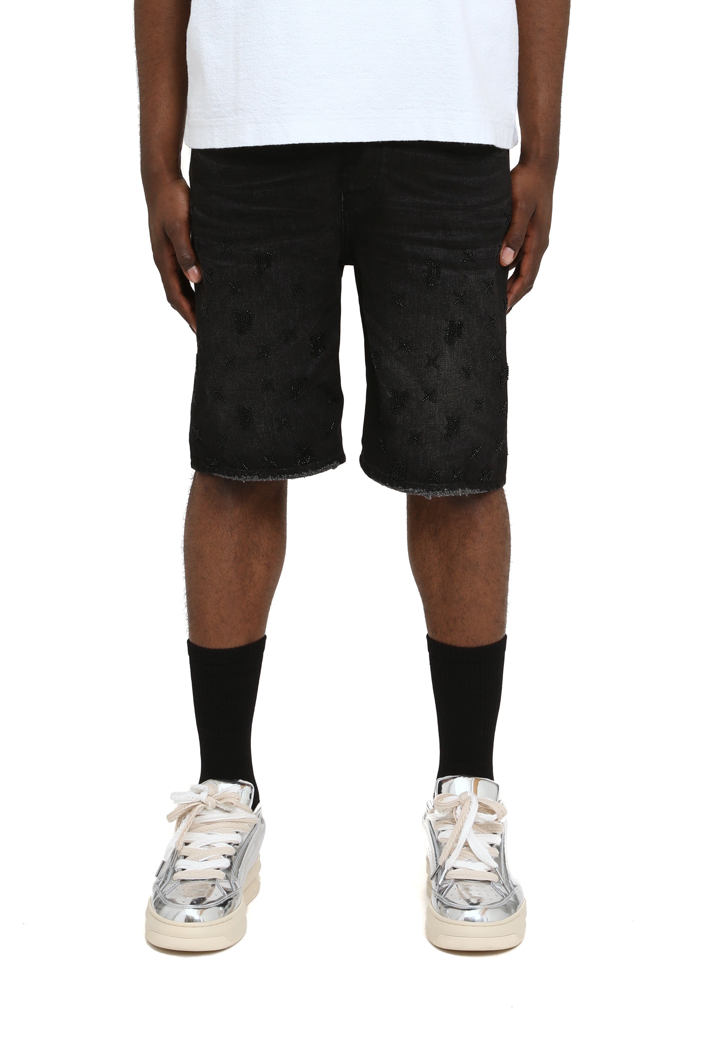 Purple Brand black denim bottoms for menswear, style P059-BMWB226