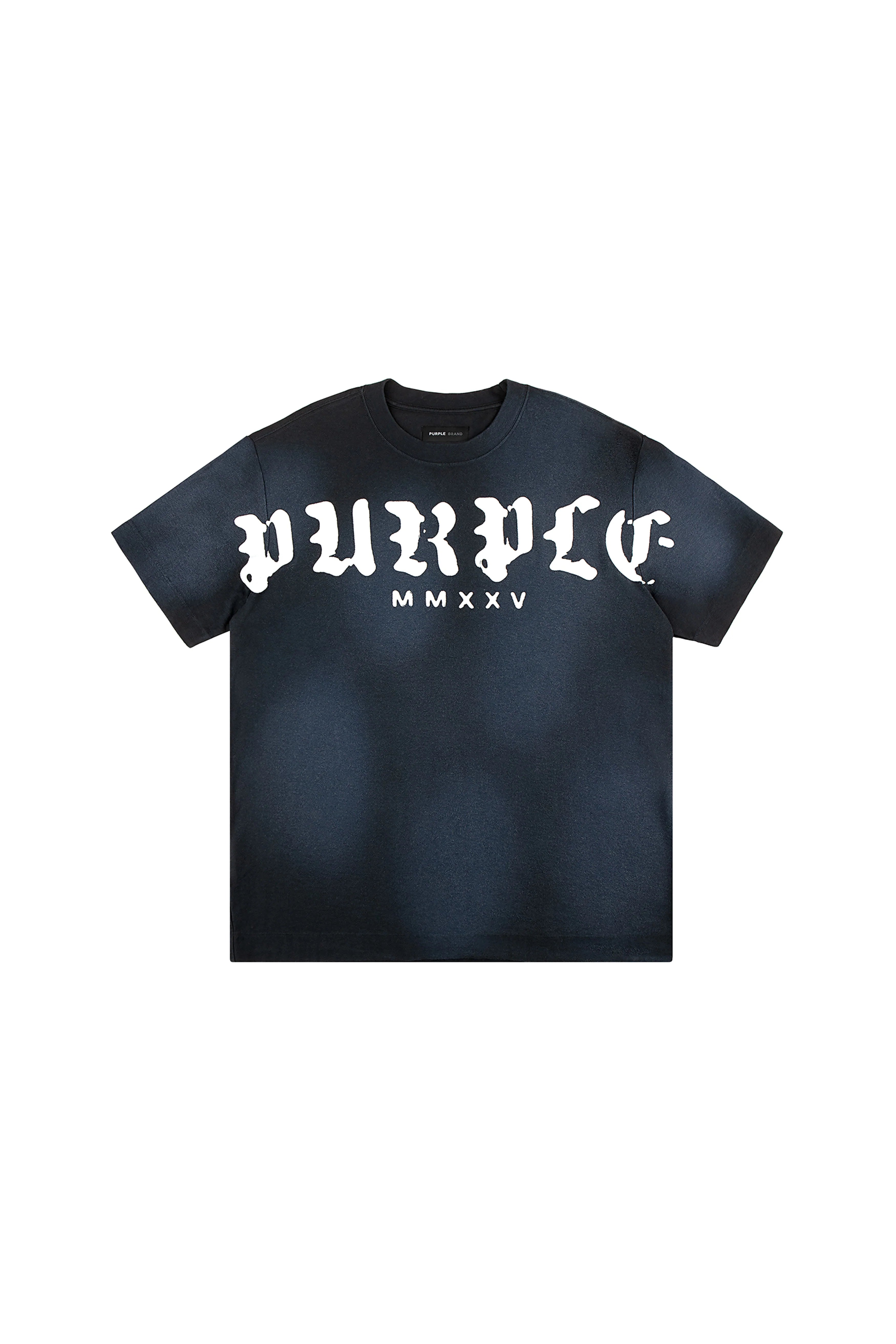 Worn Gothic Wordmark Tee (Black) 