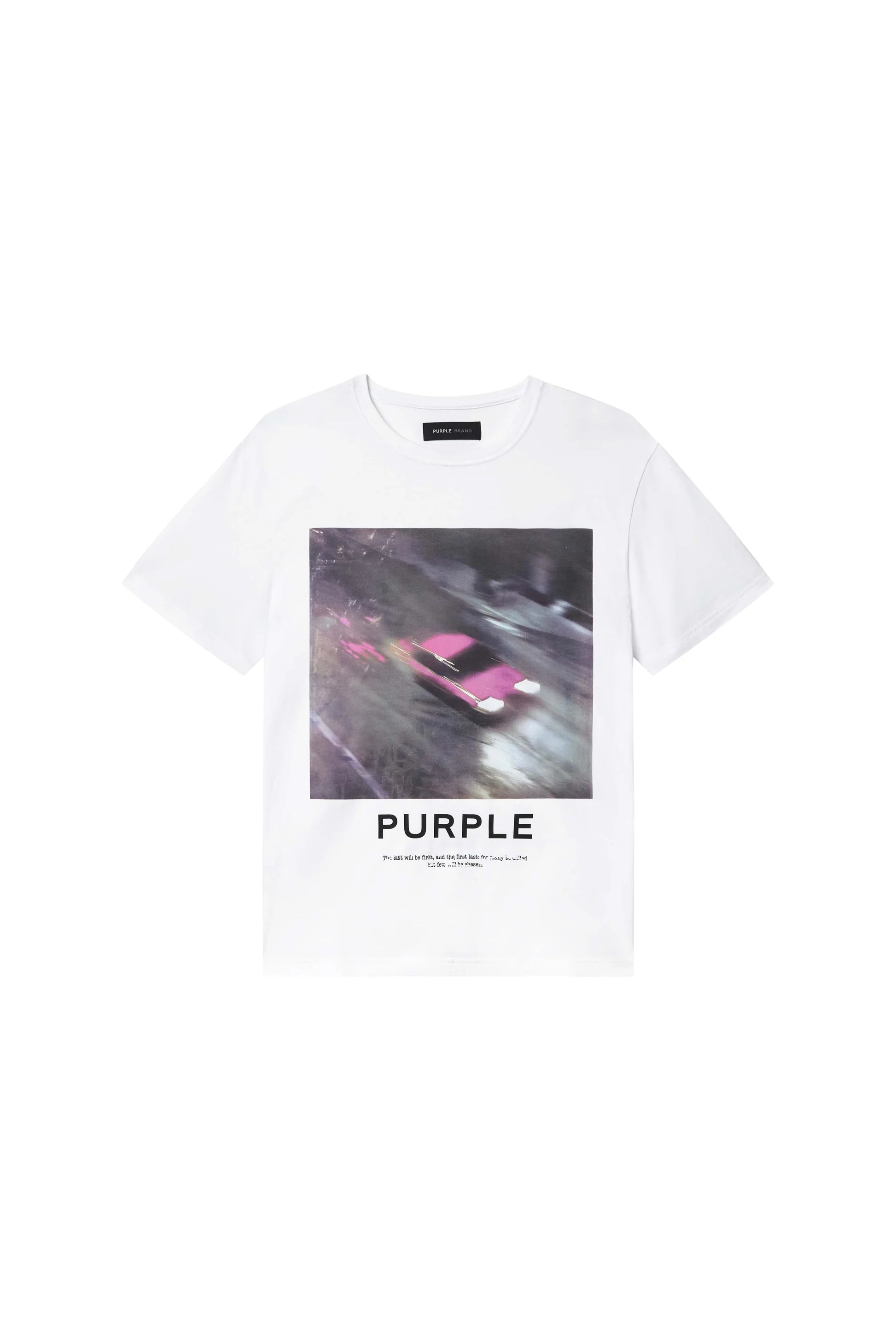 Details:
This white crewneck tee is crafted from a soft jersey knit that stays looking fresh after multiple washes. Made from 100% cotton, it features a slim fit and showcases a digital print with Purple brand lettering.

Pre-Fall 2025 Collection
White Label
100% Cotton
28 1/8" Length, 21 1/4" Chest, 17 3/4" Sleeve
Slim Fit
Clean Jersey Fabric
Digital Print Design
Each item from Purple Brand includes the signature hang tag.