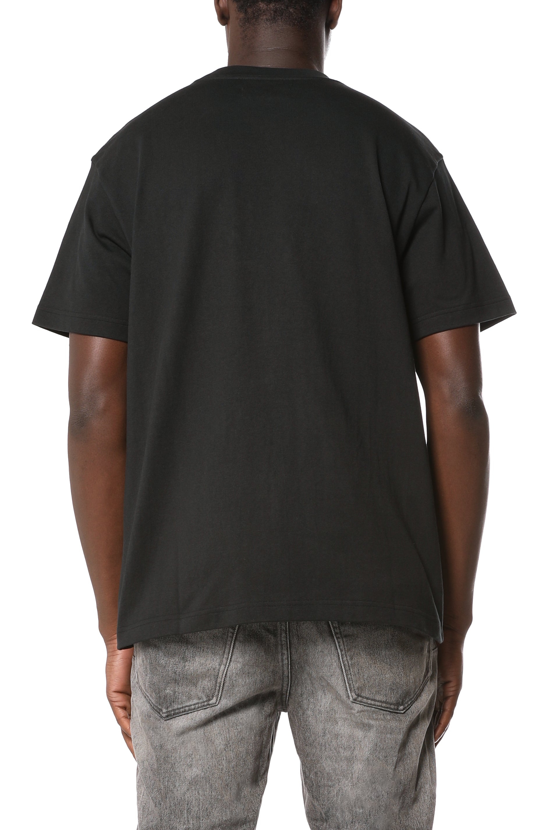 Purple Brand relaxed-fit cotton jersey T-shirt featuring a signature logo print on the chest and a classic crewneck design.