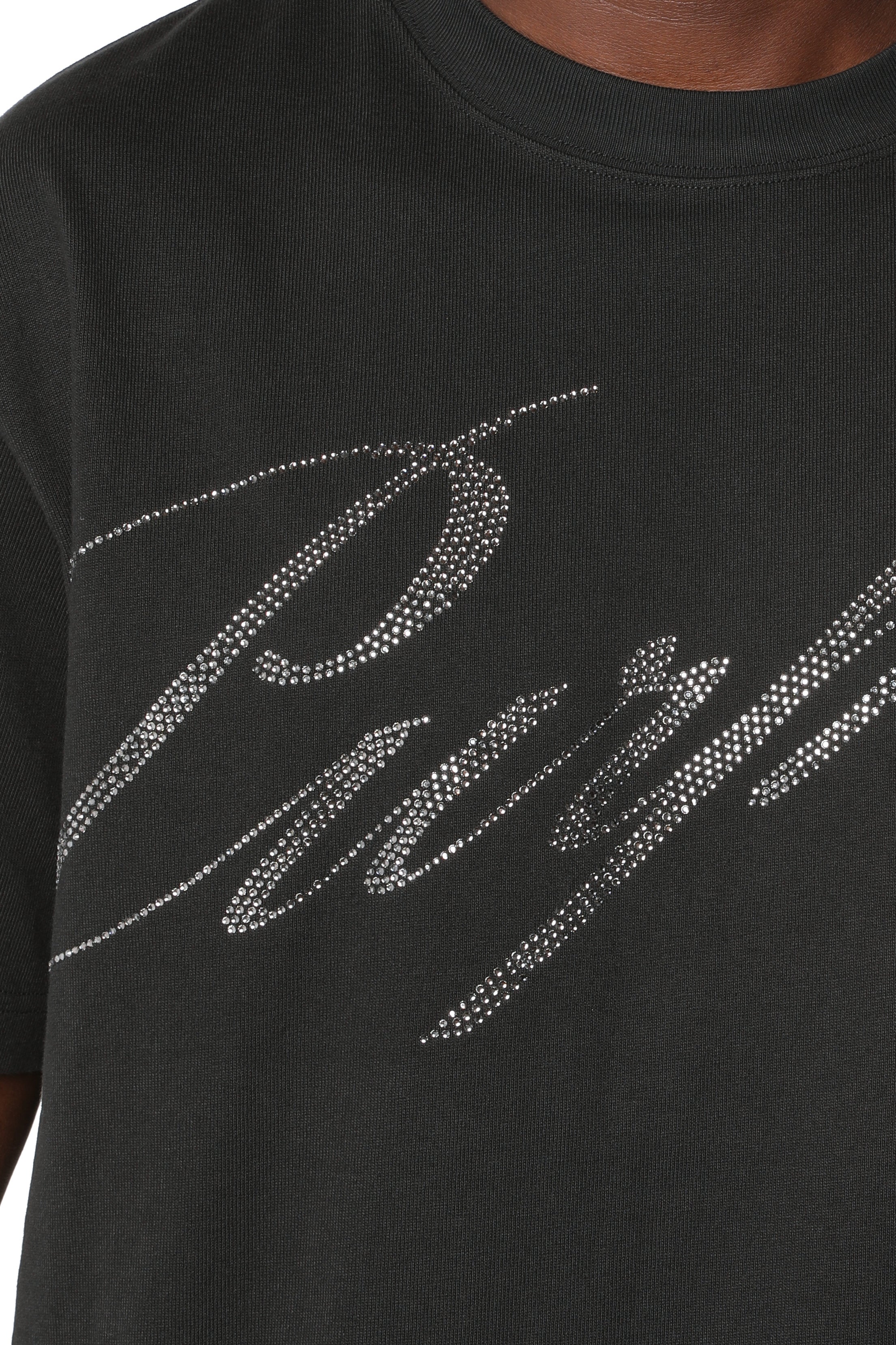 Purple Brand relaxed-fit cotton jersey T-shirt featuring a signature logo print on the chest and a classic crewneck design.