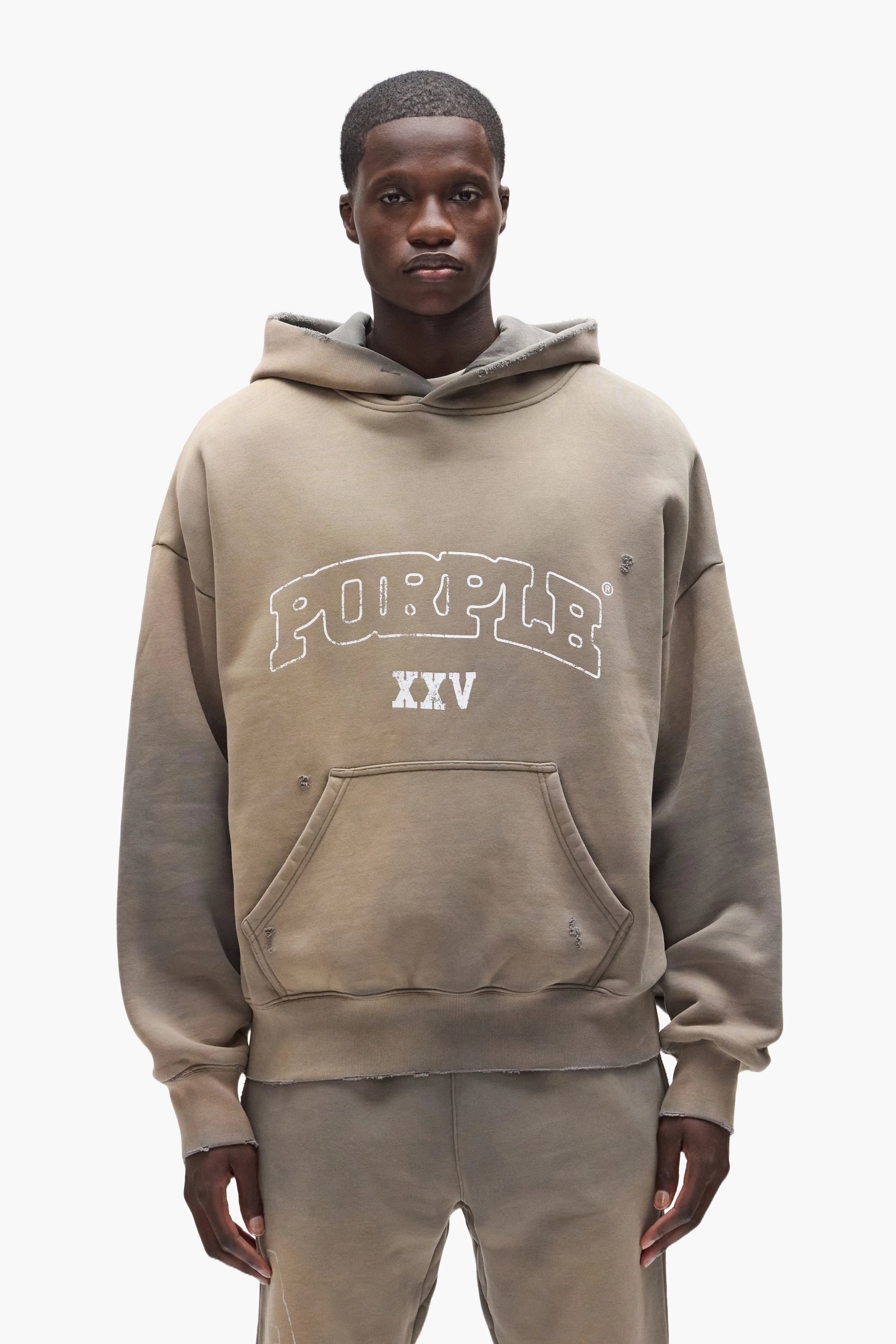 Slab Outline Hoodie (Gray) - P401-HFGS425 – Dazzle Premium