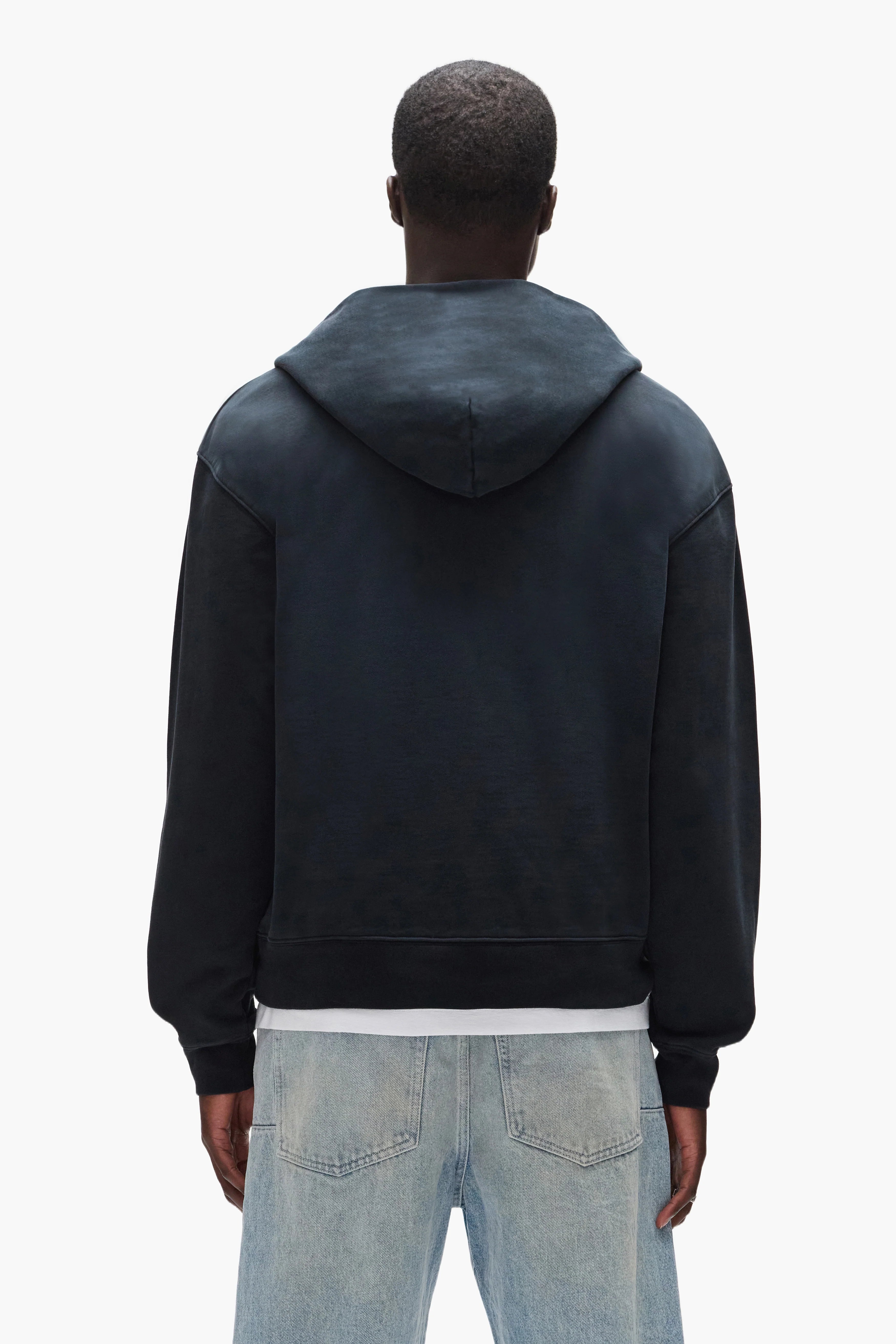 Purple Brand Gothic Flames Hoodie in heavyweight cotton fleece, acid wash finish with bold crackle print graphic, relaxed streetwear fit.