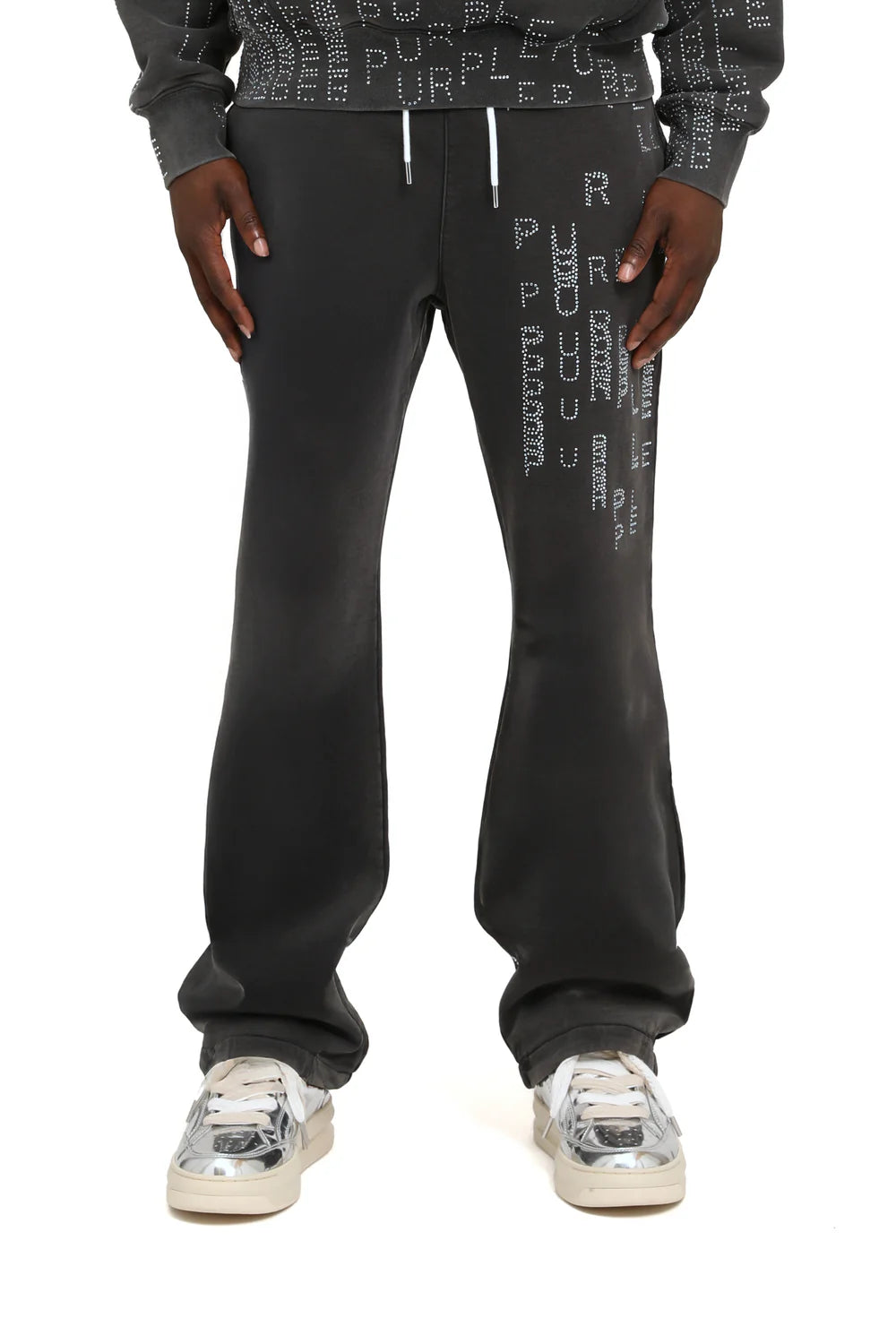 Mediumweight Fleece Flared Pants in premium fleece with flared leg and tonal detailing.